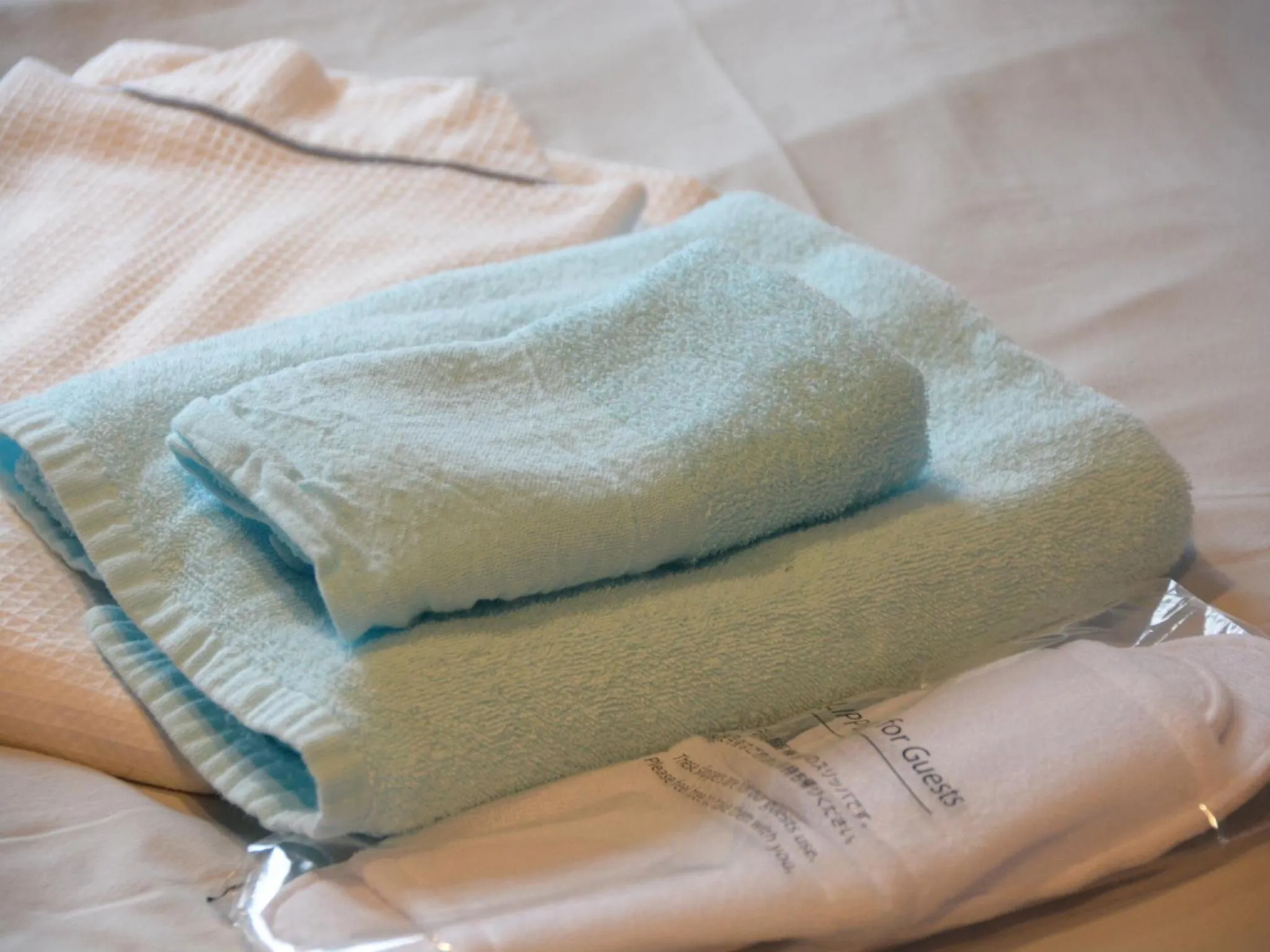 towels, Bed in Hotel Pivot Shin-Imamiya Ekimae