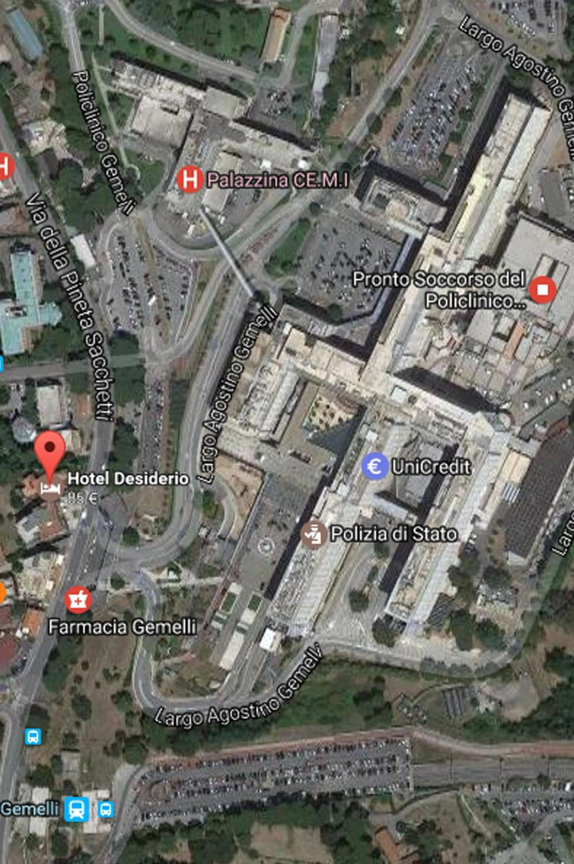 Floor plan in Hotel Desiderio