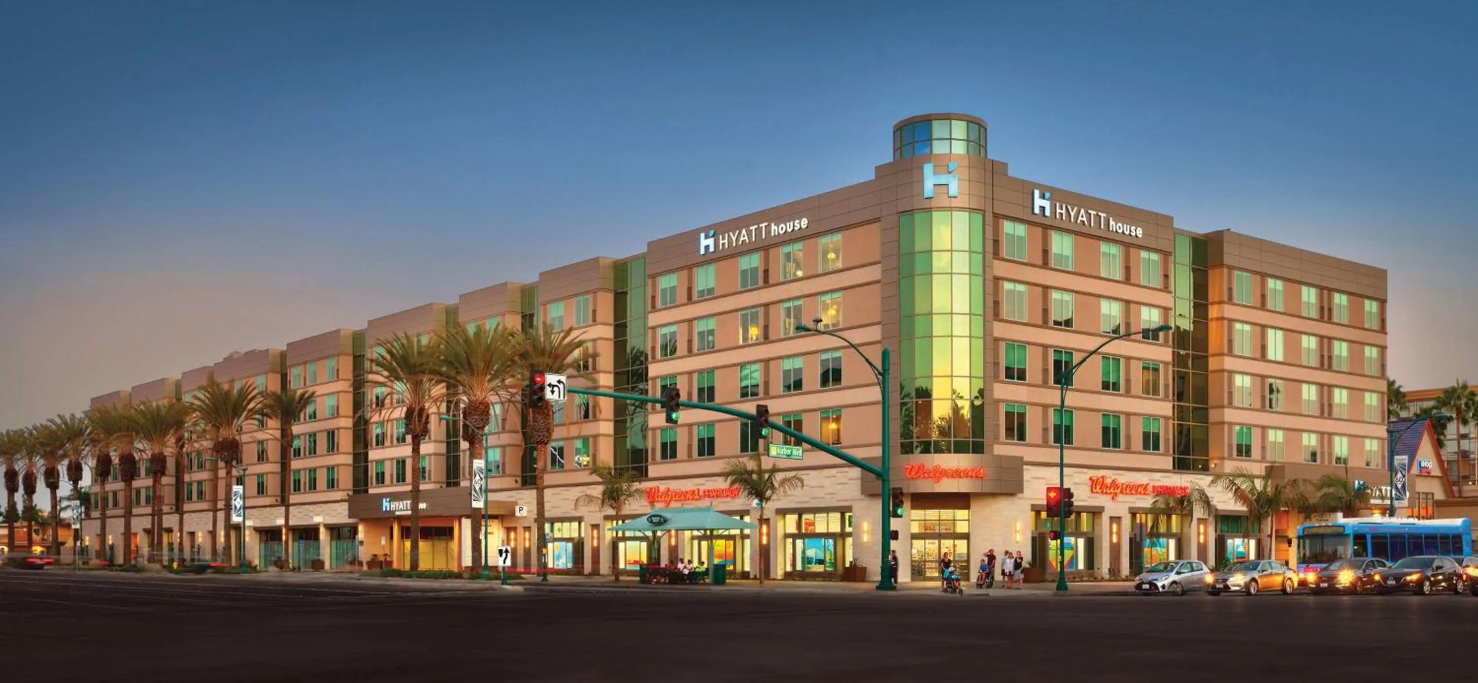Property building in Hyatt House at Anaheim Resort/Convention Center