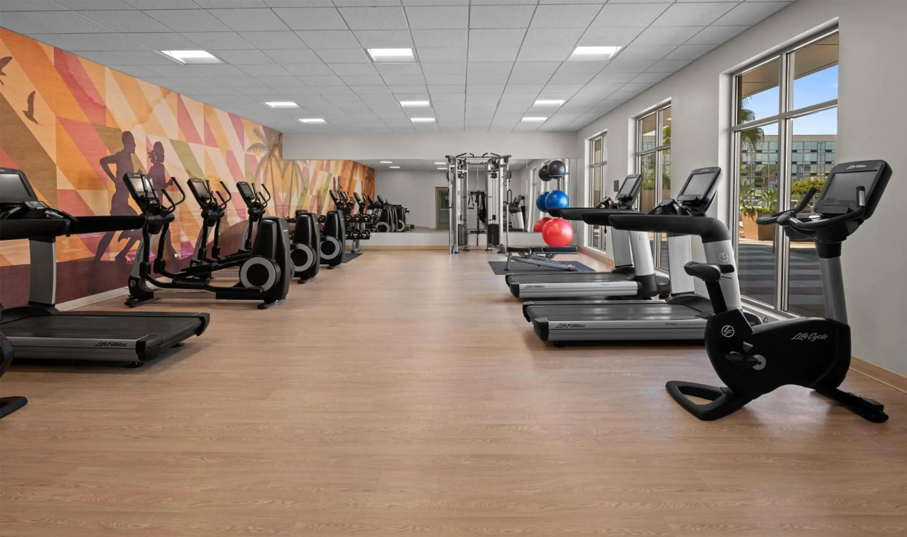 Fitness centre/facilities in Hyatt House at Anaheim Resort/Convention Center