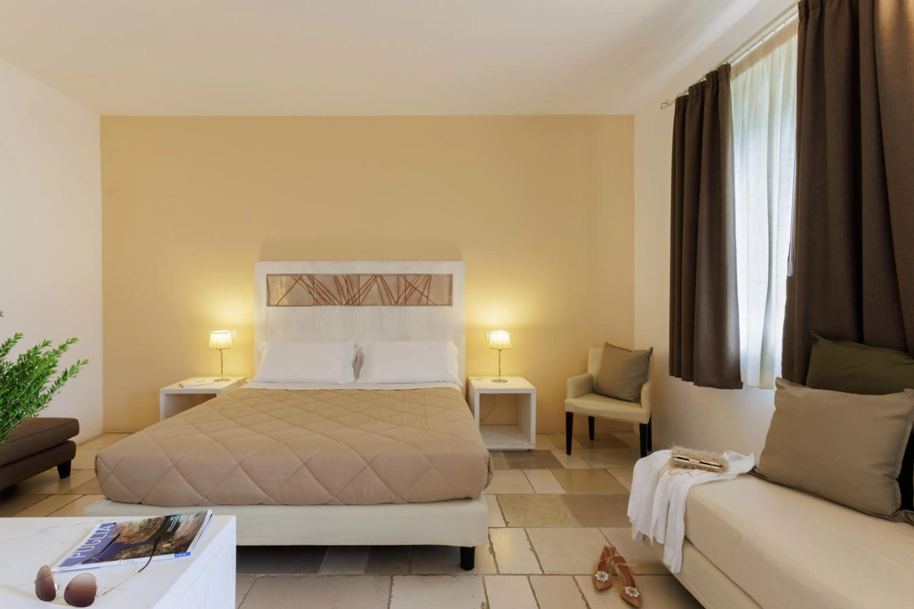 Bed in Masseria Corda Di Lana Hotel & Resort