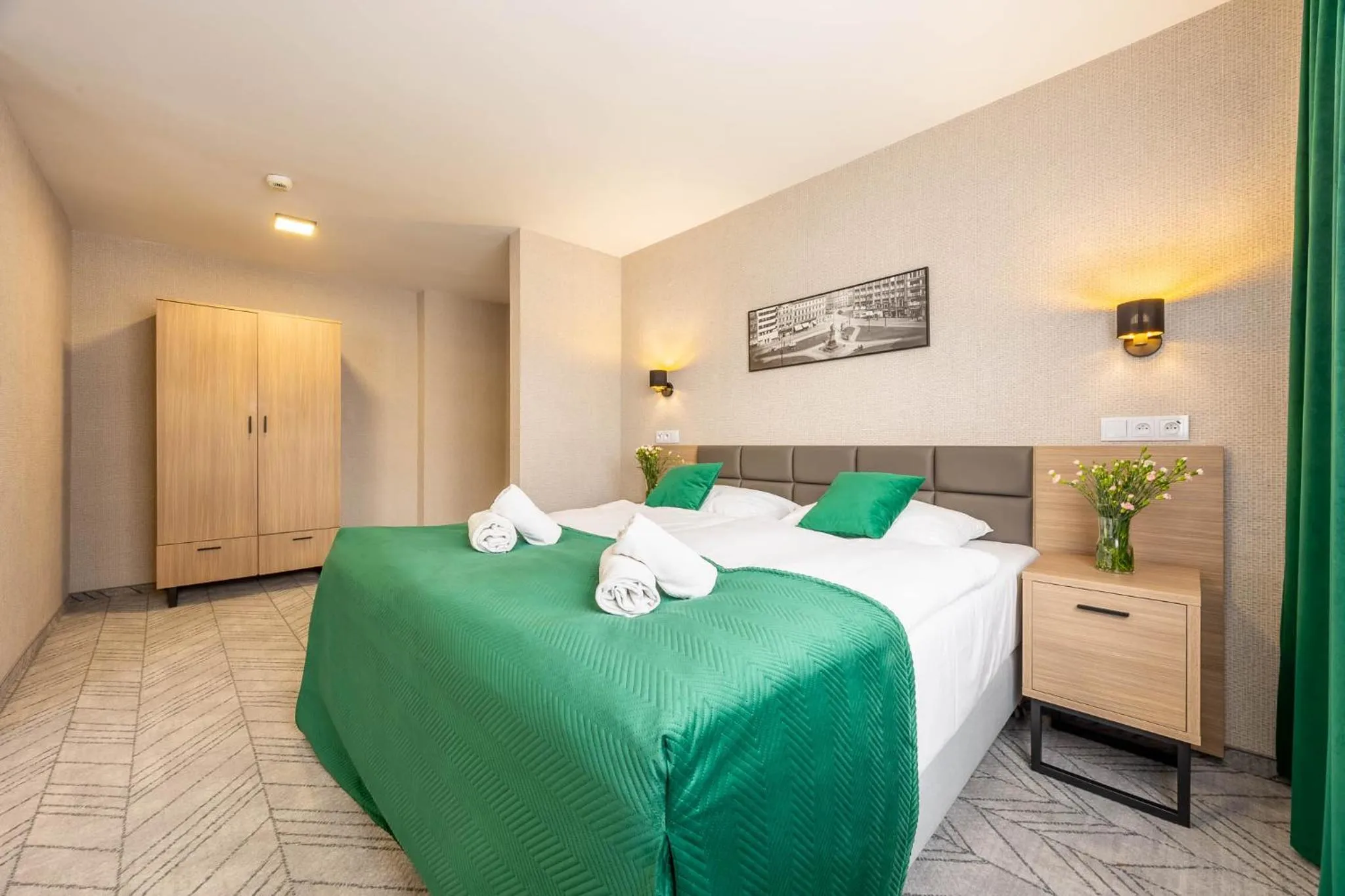 Bed in Hotel Polonia Centrum