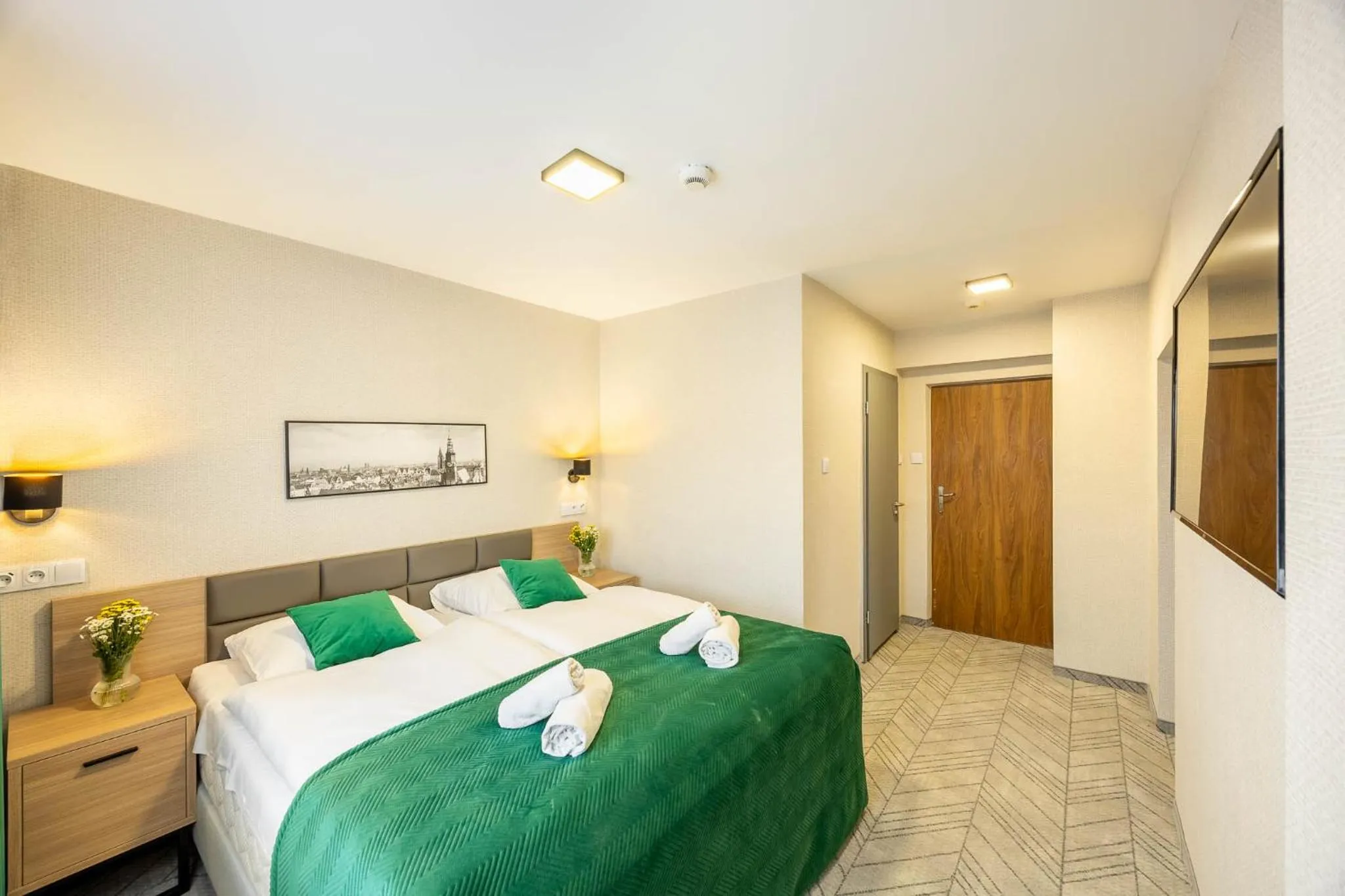 Bed in Hotel Polonia Centrum