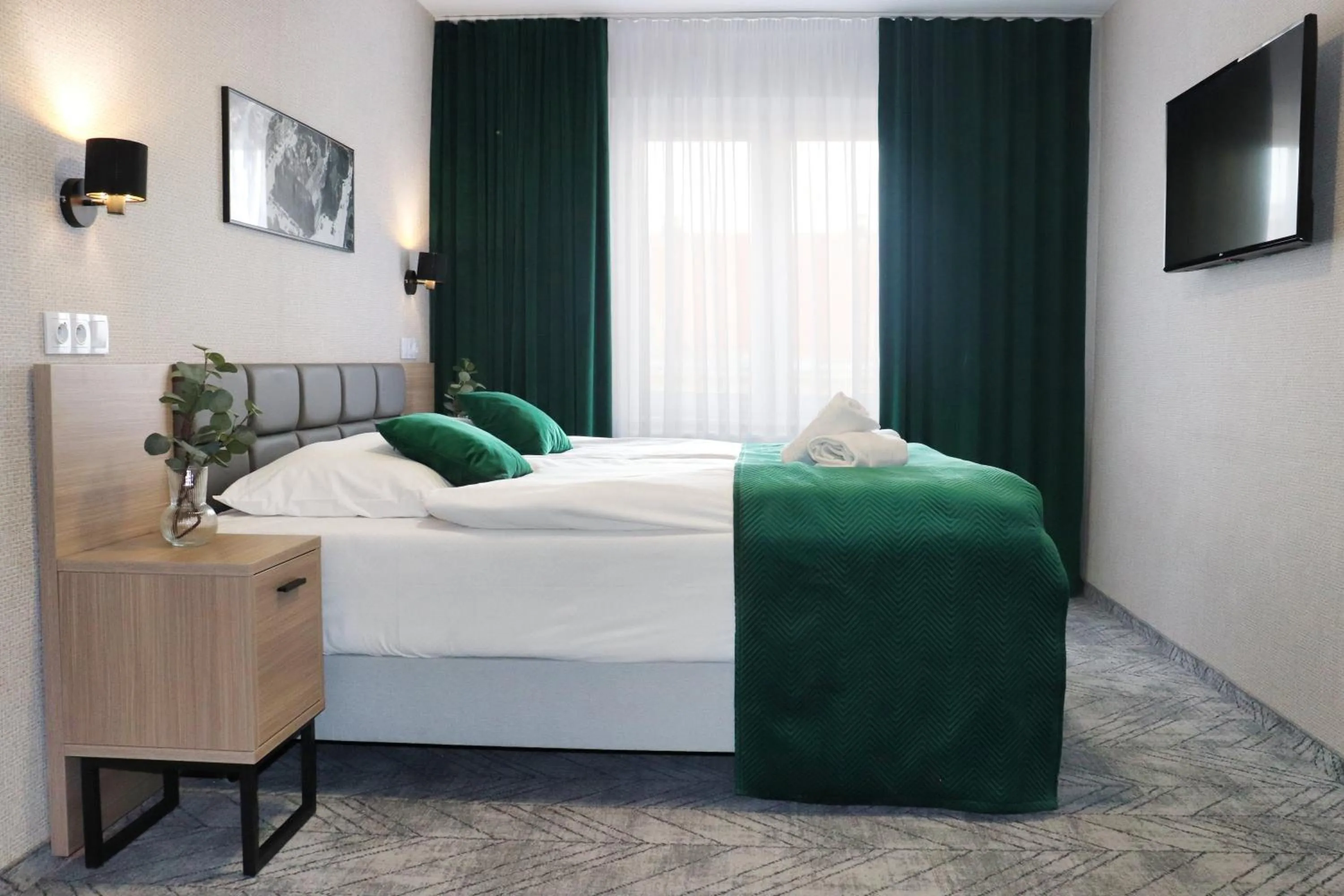 Bedroom, Bed in Hotel Polonia Centrum