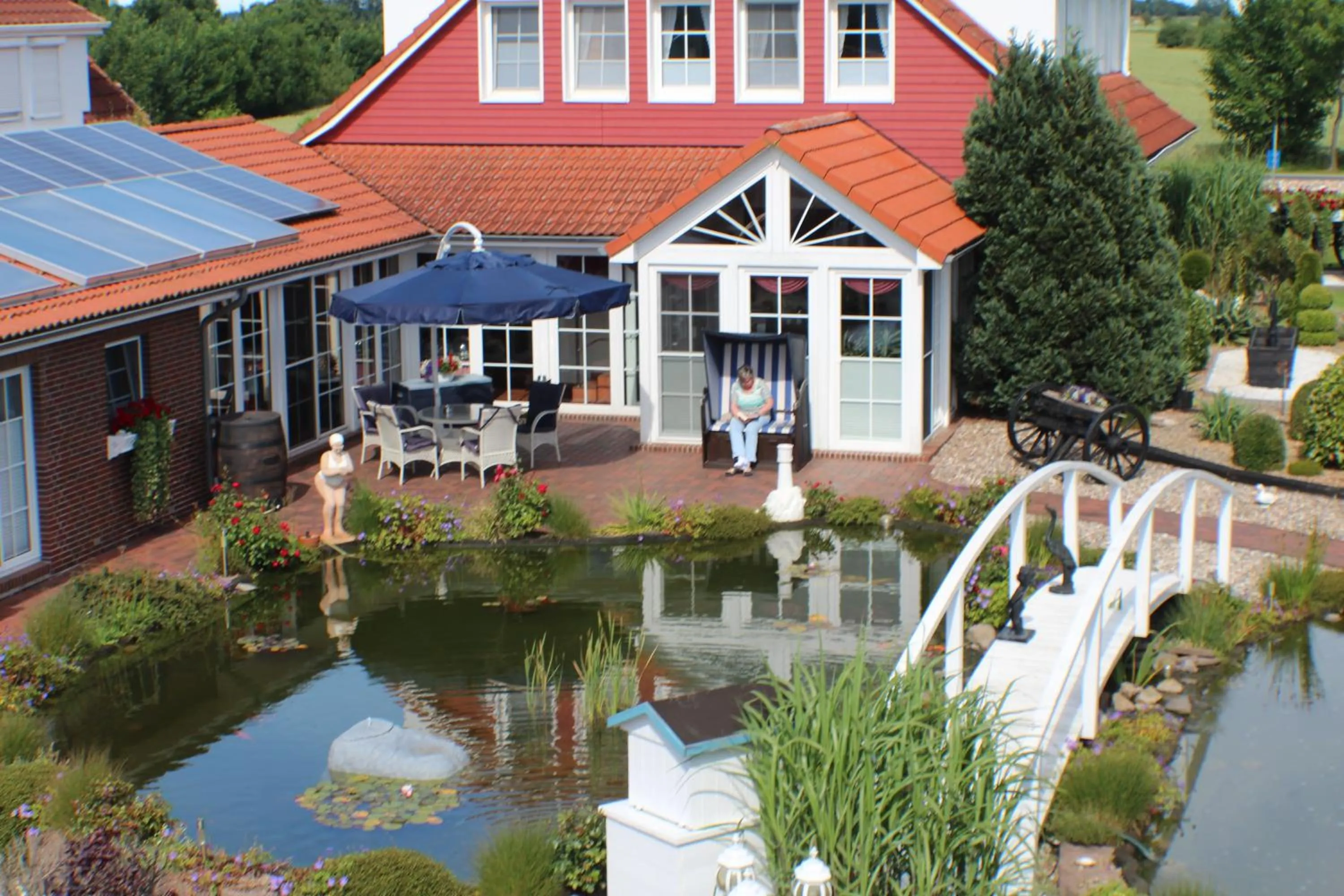 Garden view in Landhaus-Altebrücke