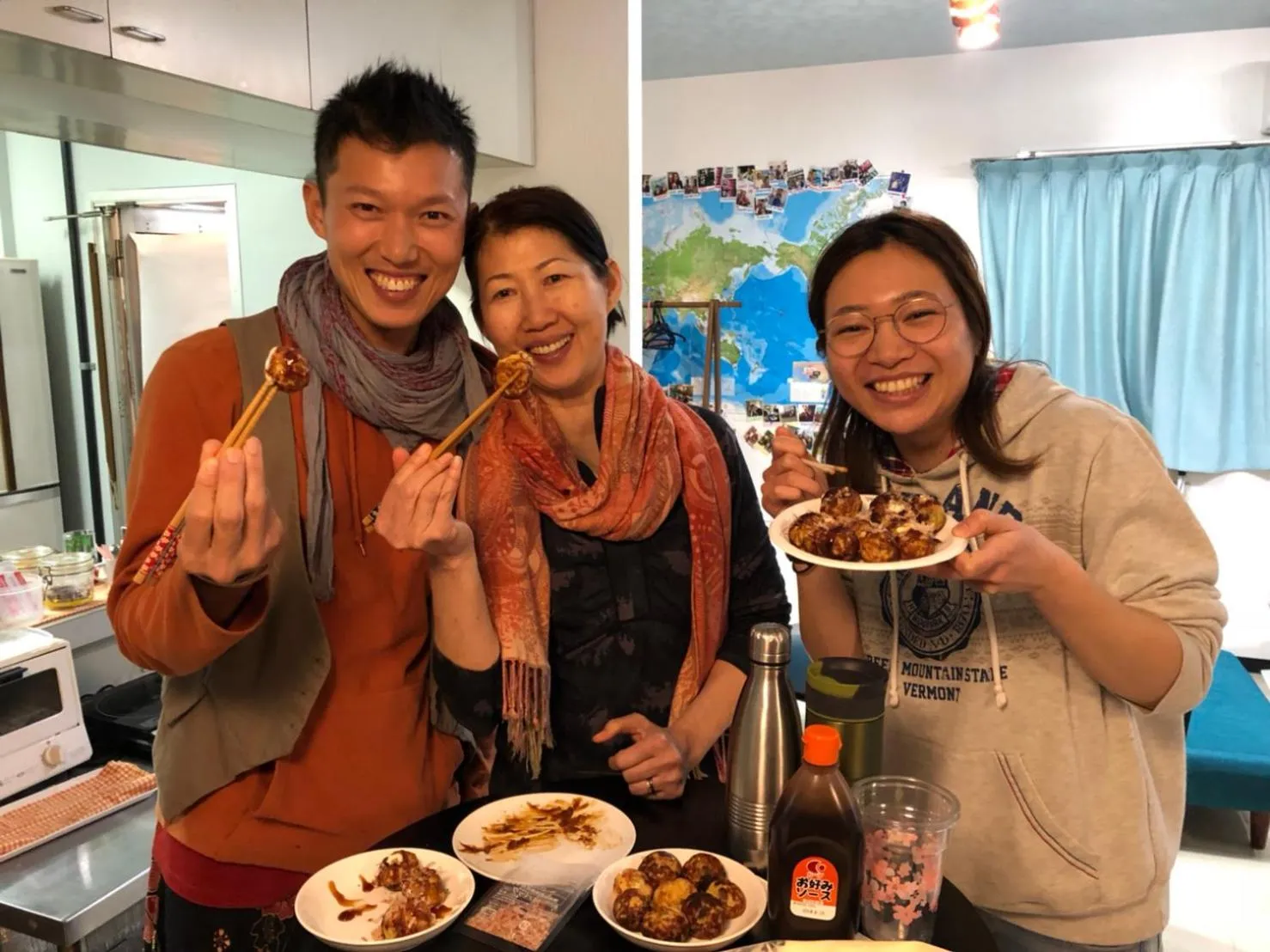 group of guests in OUCHI HOTEL Yokogawa