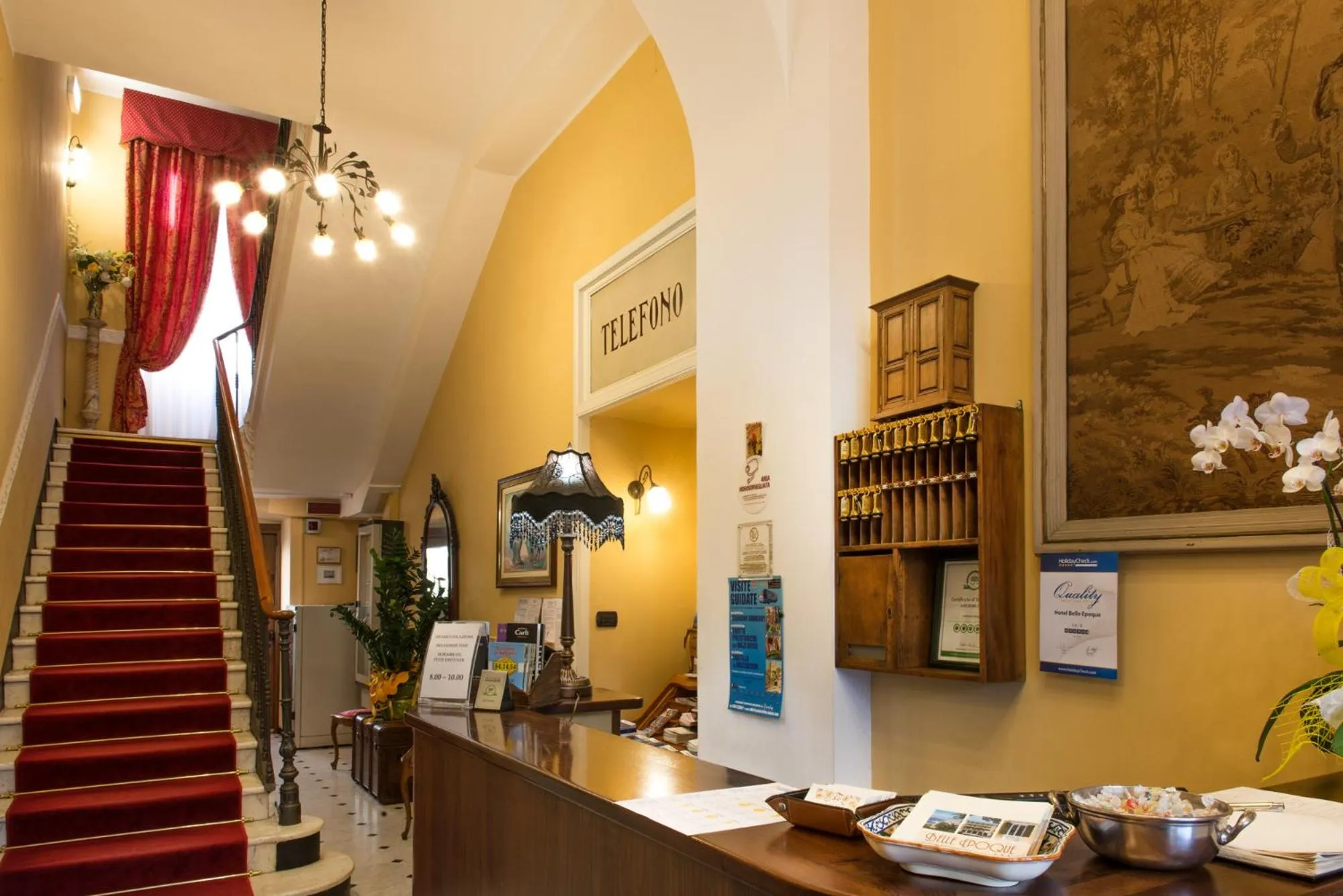 Lobby or reception in Hotel Belle Epoque