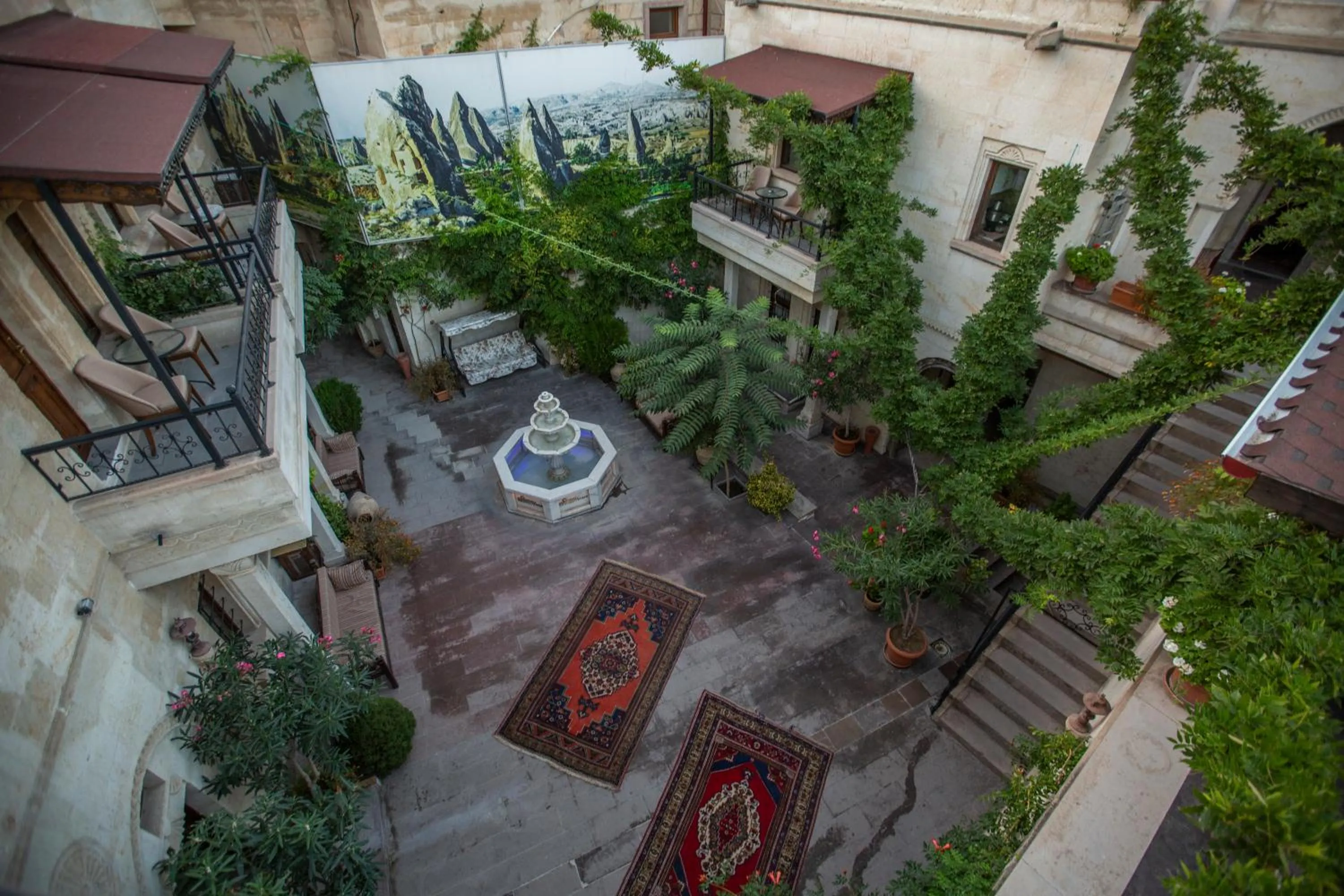 Bird's eye view in Stone House Cave Hotel