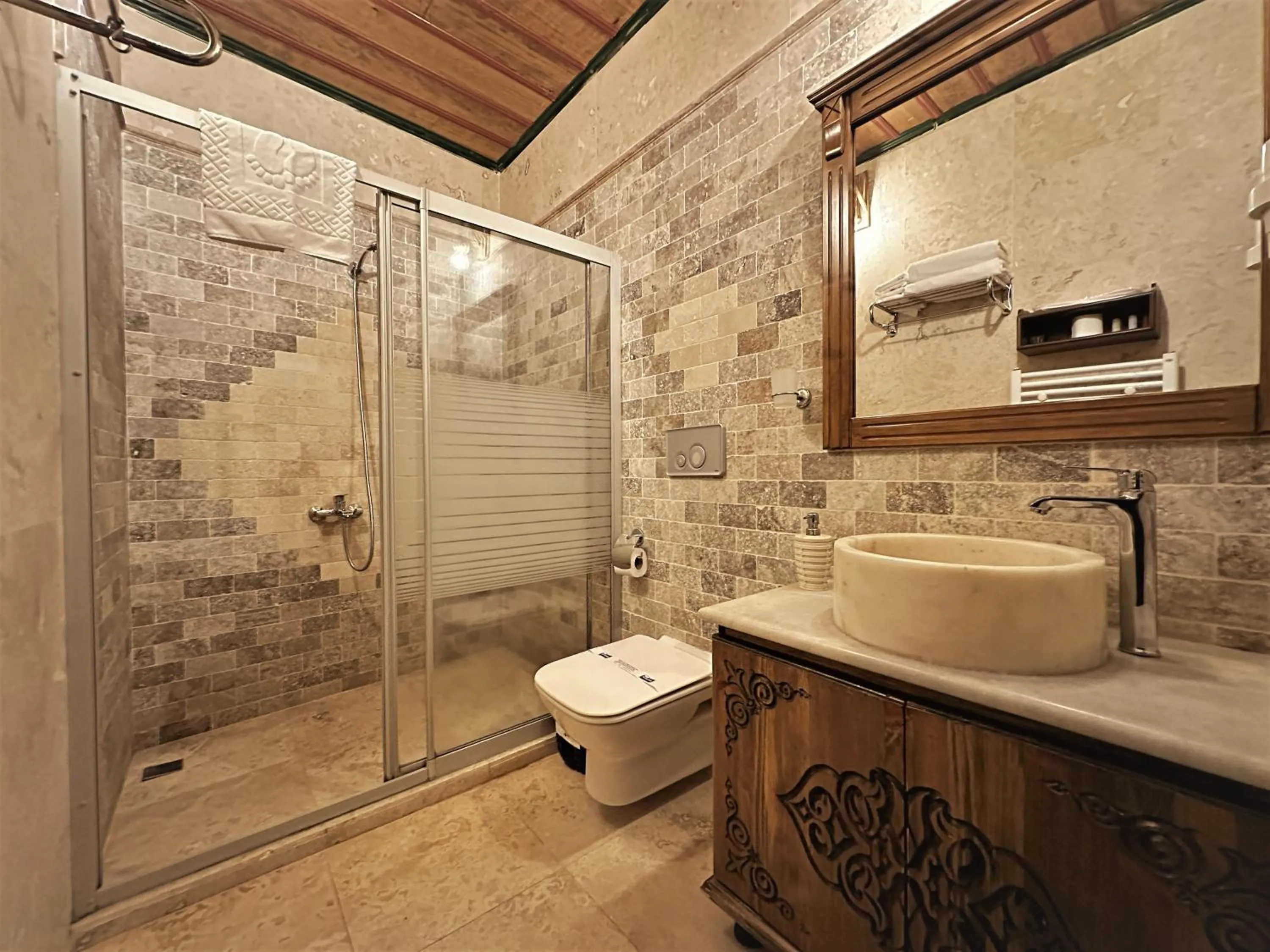 Toilet in Stone House Cave Hotel