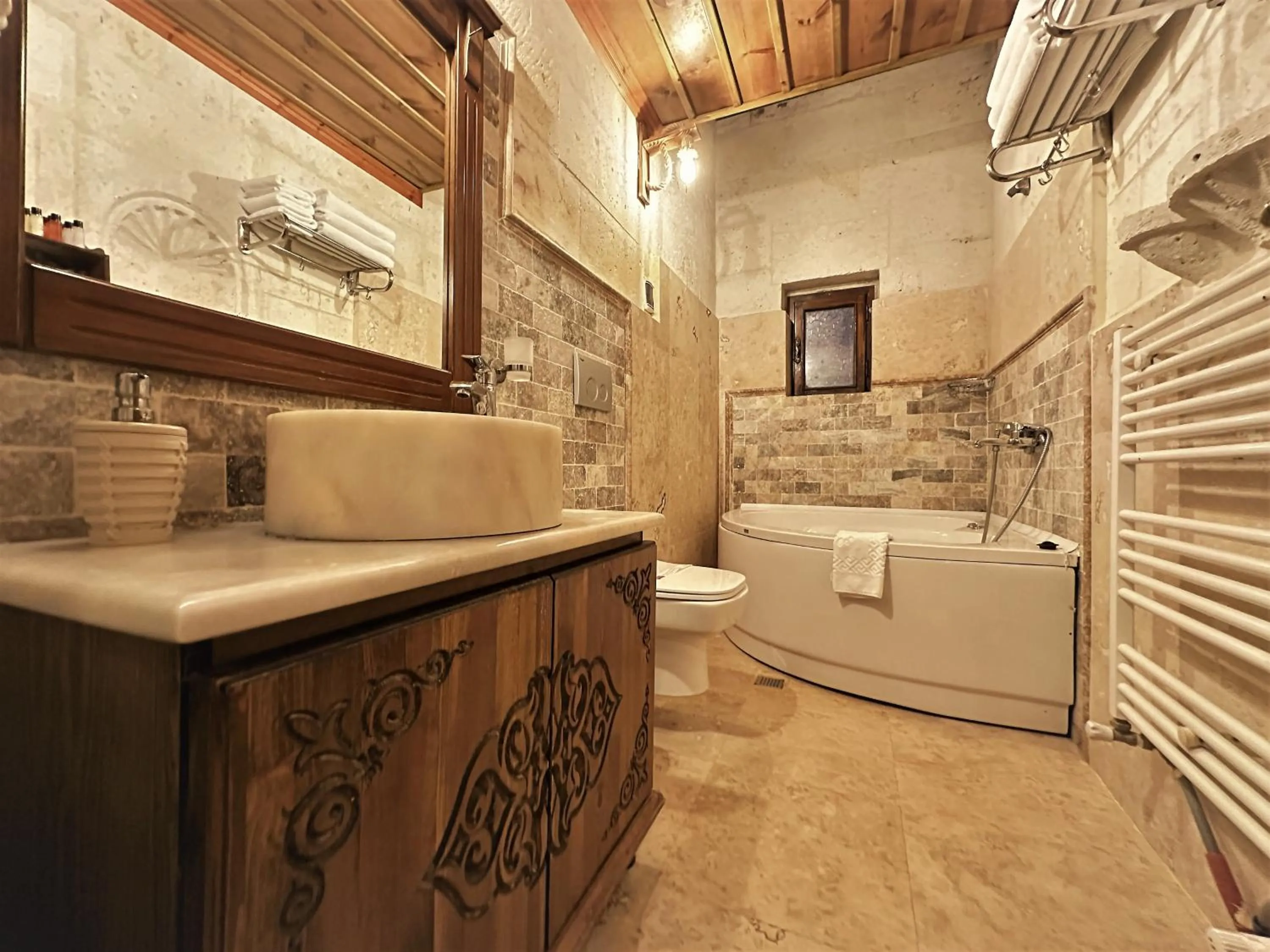 Toilet in Stone House Cave Hotel