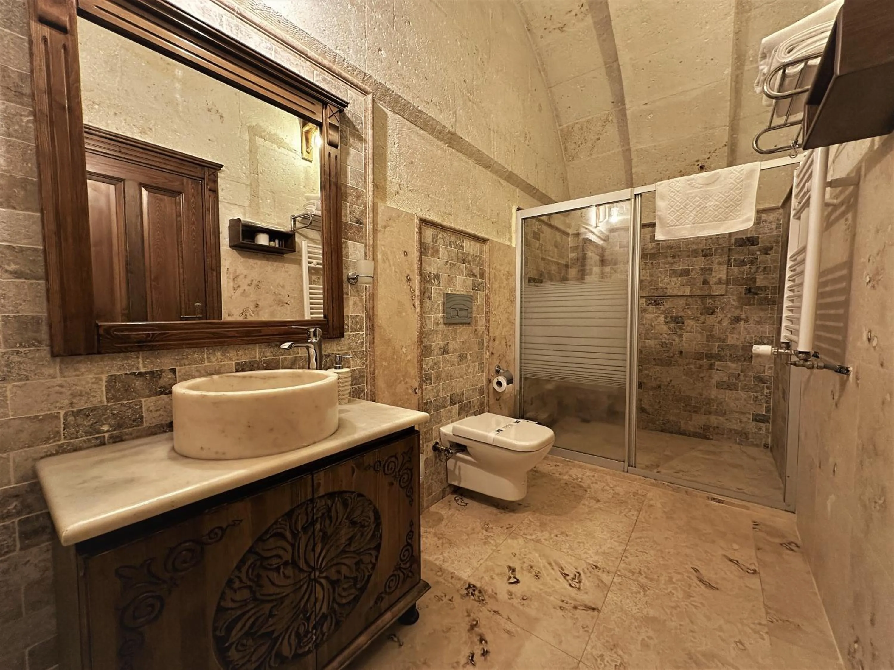 Toilet in Stone House Cave Hotel