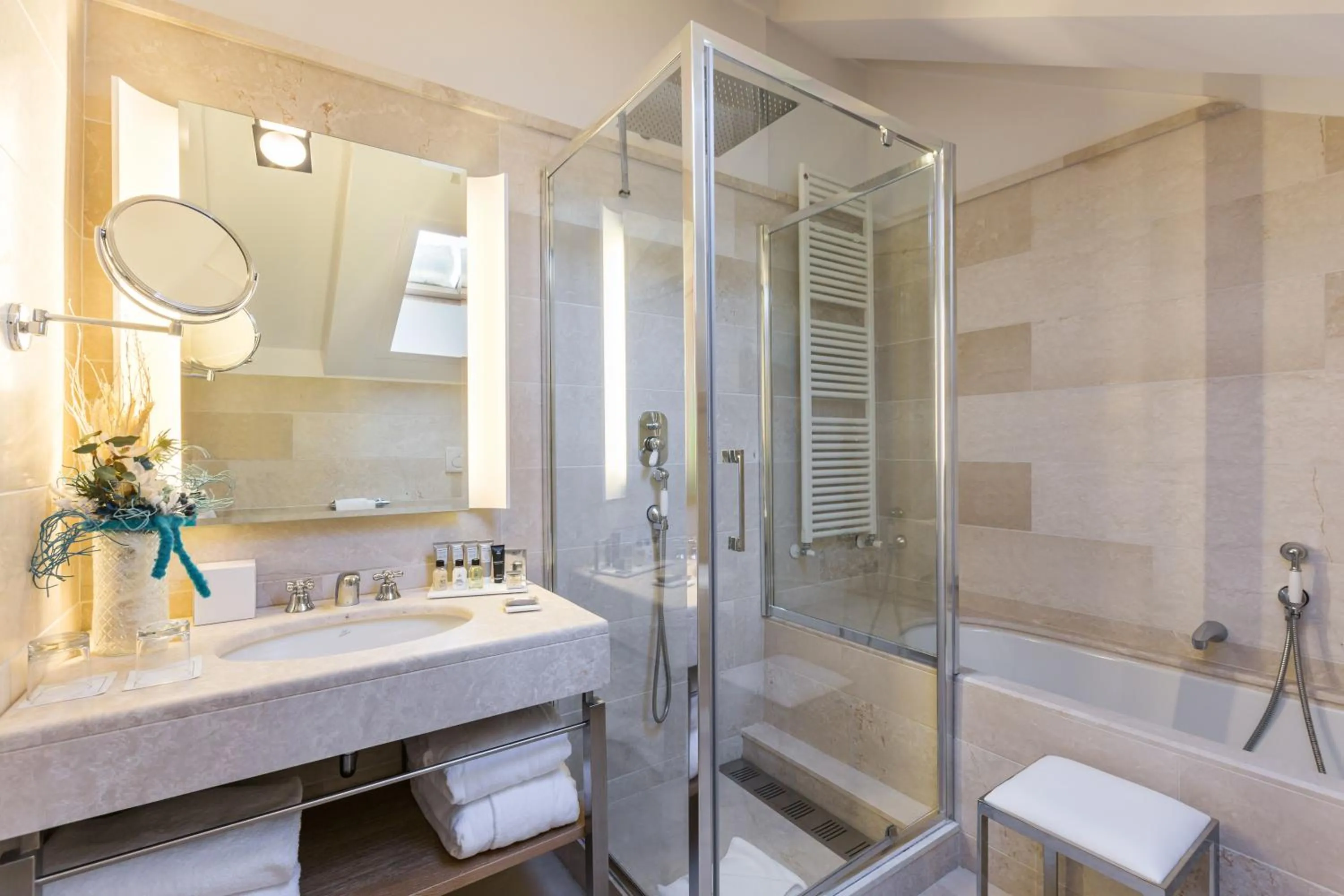 Bathroom in Grand Hotel Savoia Cortina d'Ampezzo, A Radisson Collection Hotel