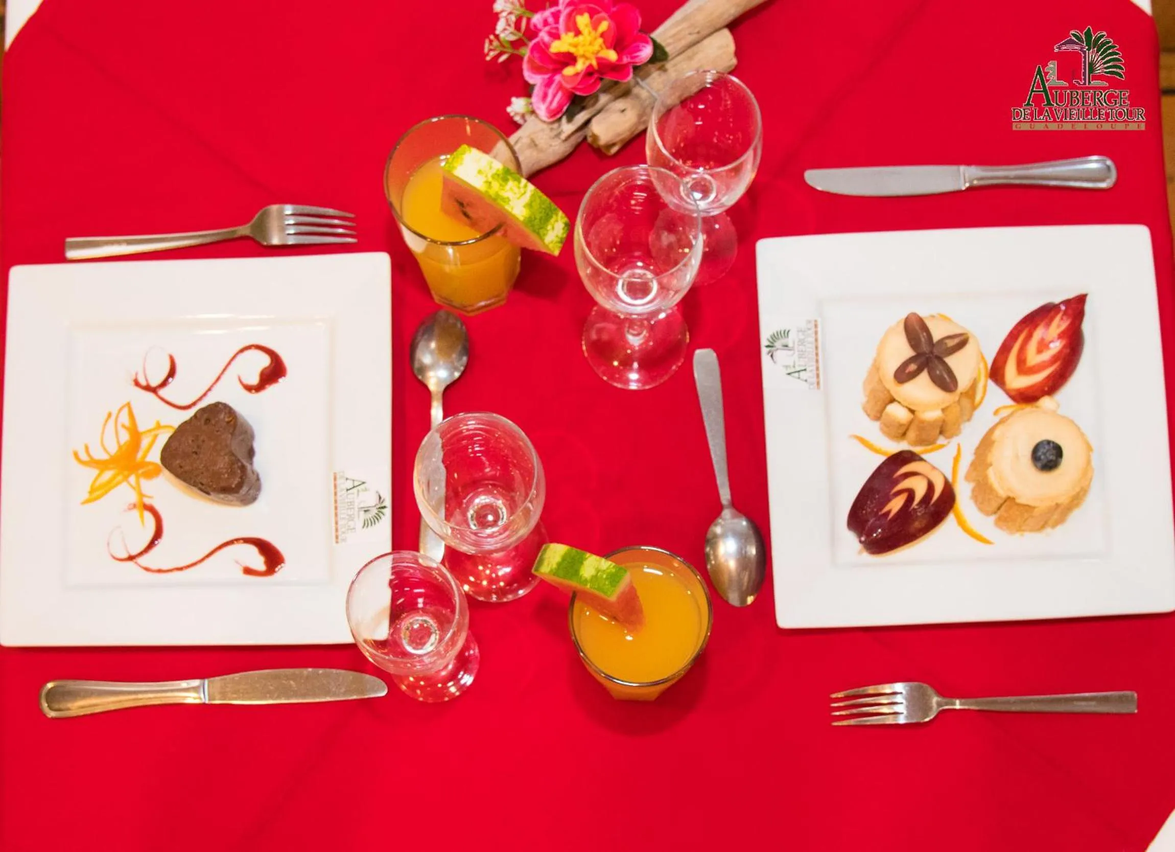 Food and drinks in Hotel Auberge de la Vieille Tour