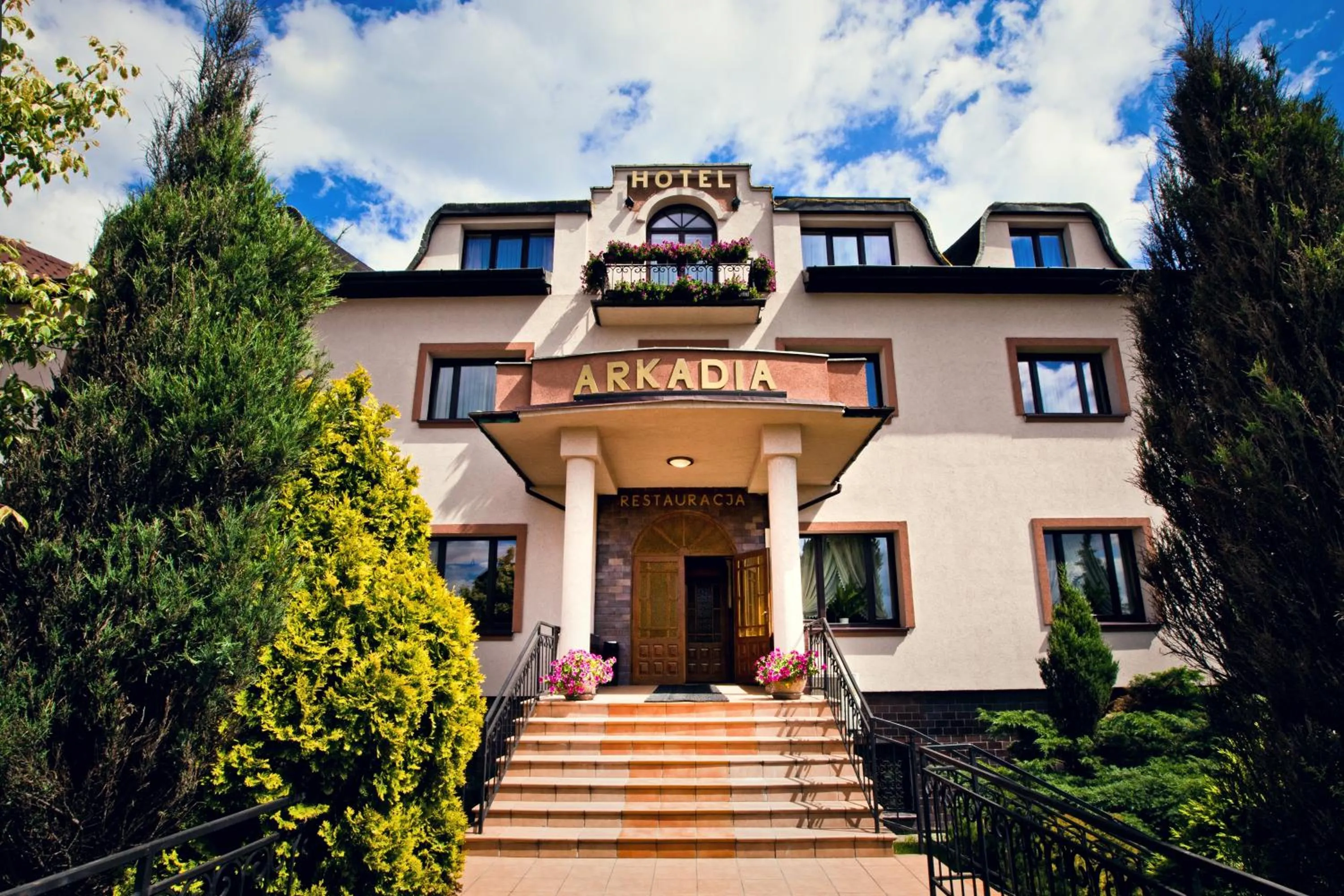 Facade/entrance in Hotel Arkadia