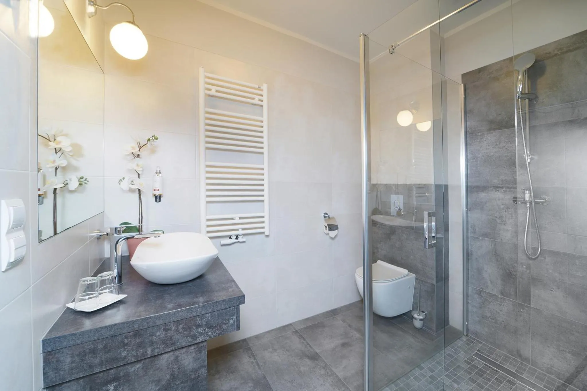 Shower in Pałac Łomnica Karkonosze - Schloss Lomnitz Riesengebirge