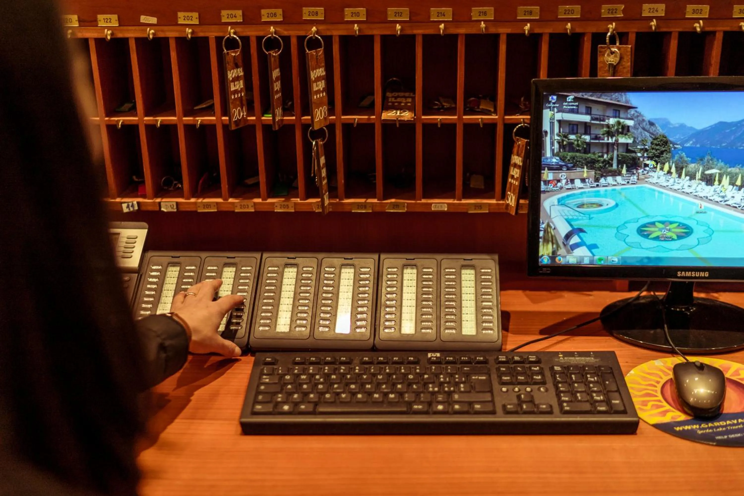 Decorative detail in Hotel Ilma Lake Garda Resort