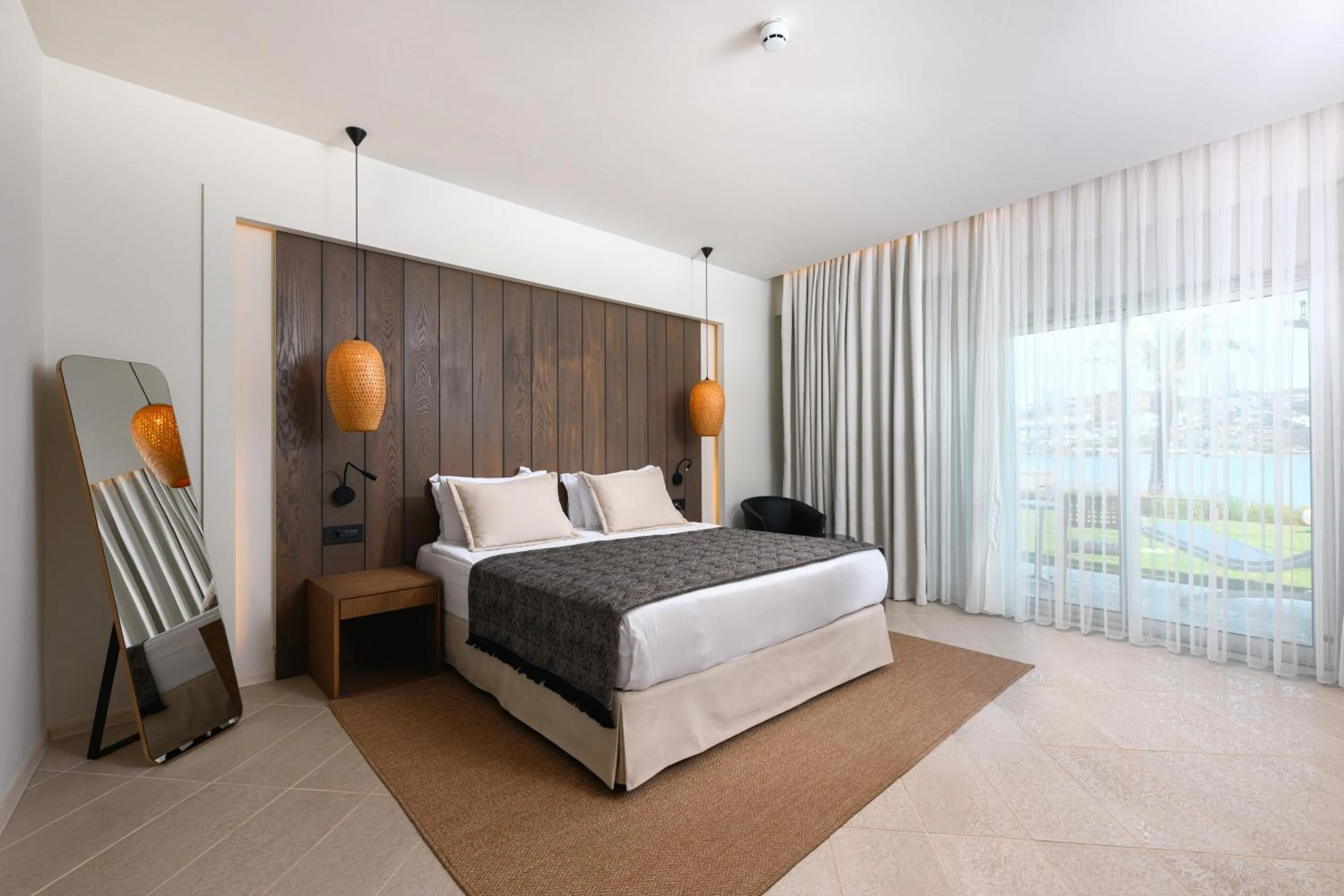 Balcony/Terrace, Bed in Baia Bodrum Hotel