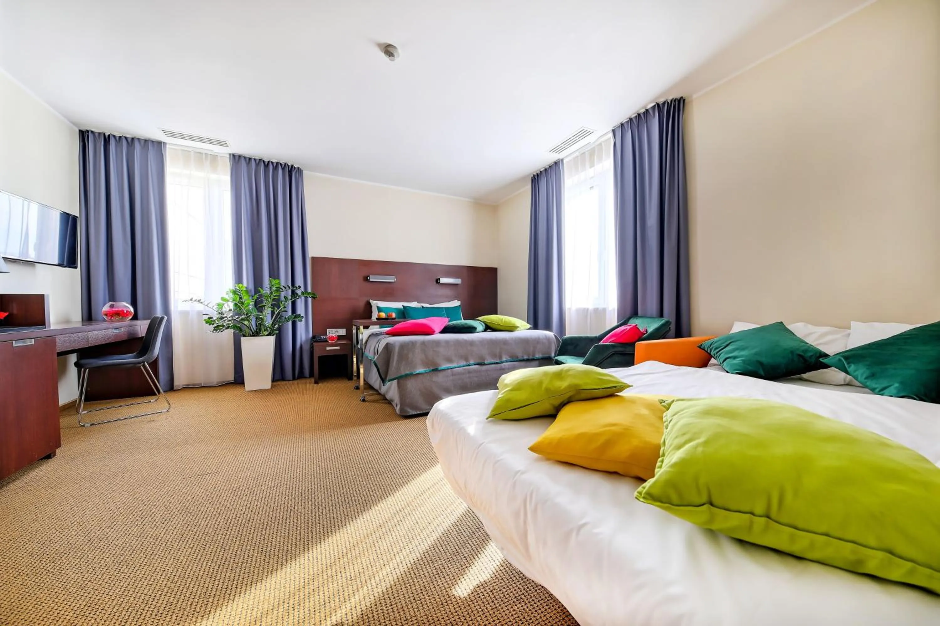 Bed in Mercure Warszawa Airport