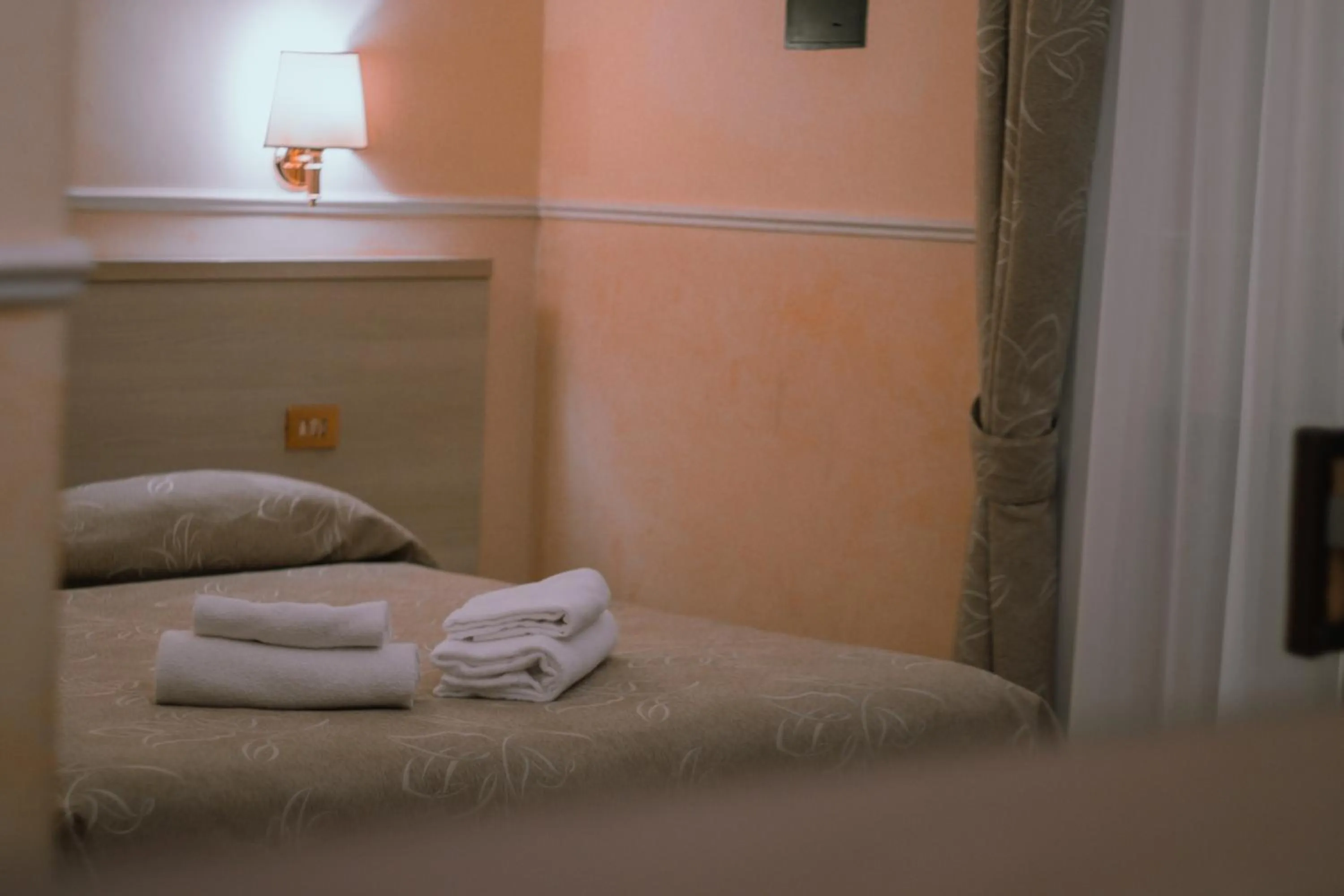 Bed in Hotel Aristotele