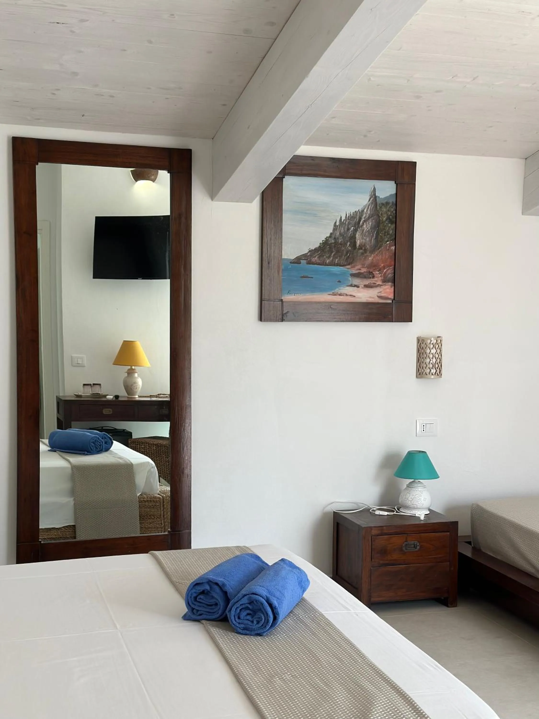 Bed in Hotel Villa Cedrino