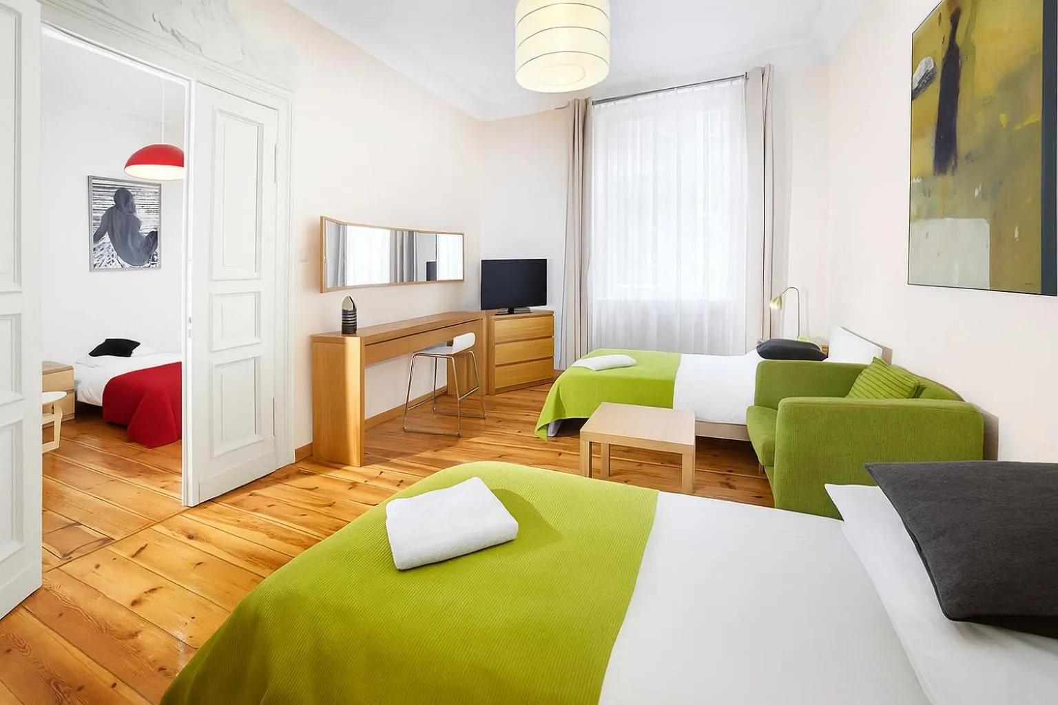 Bed in Apartamenty Pomarańczarnia