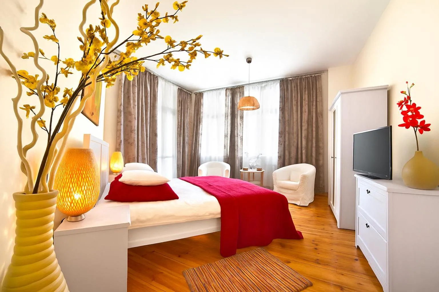 Bed in Apartamenty Pomarańczarnia