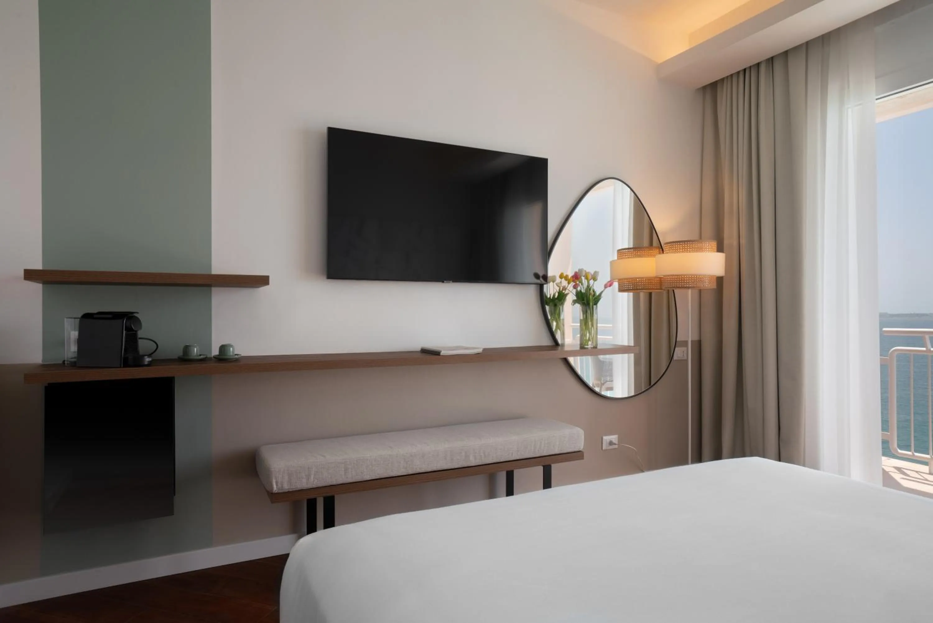 Bed in Hotel Delfino Taranto