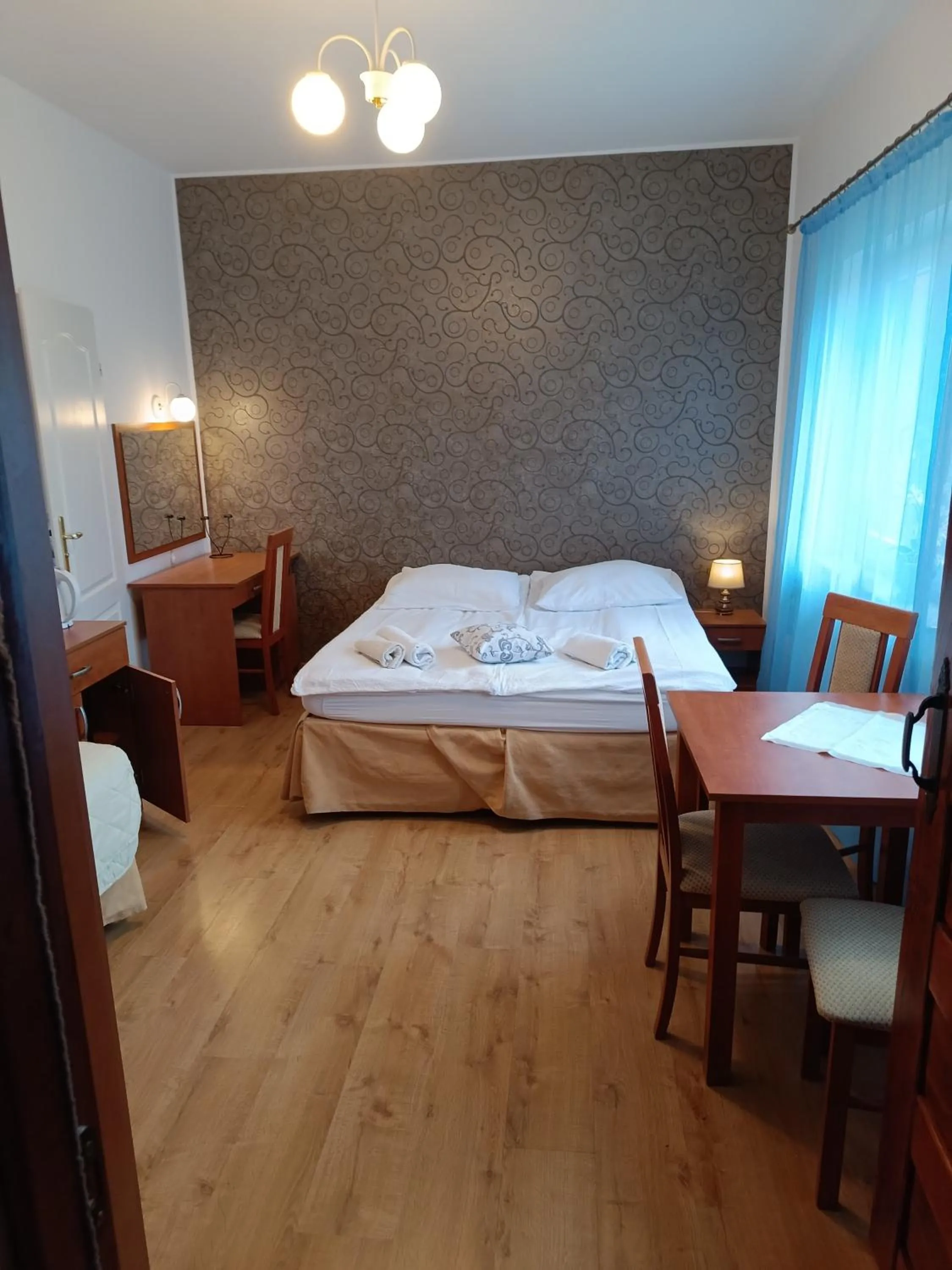 Bed in Letnia willa Jacuzzi & Sauna