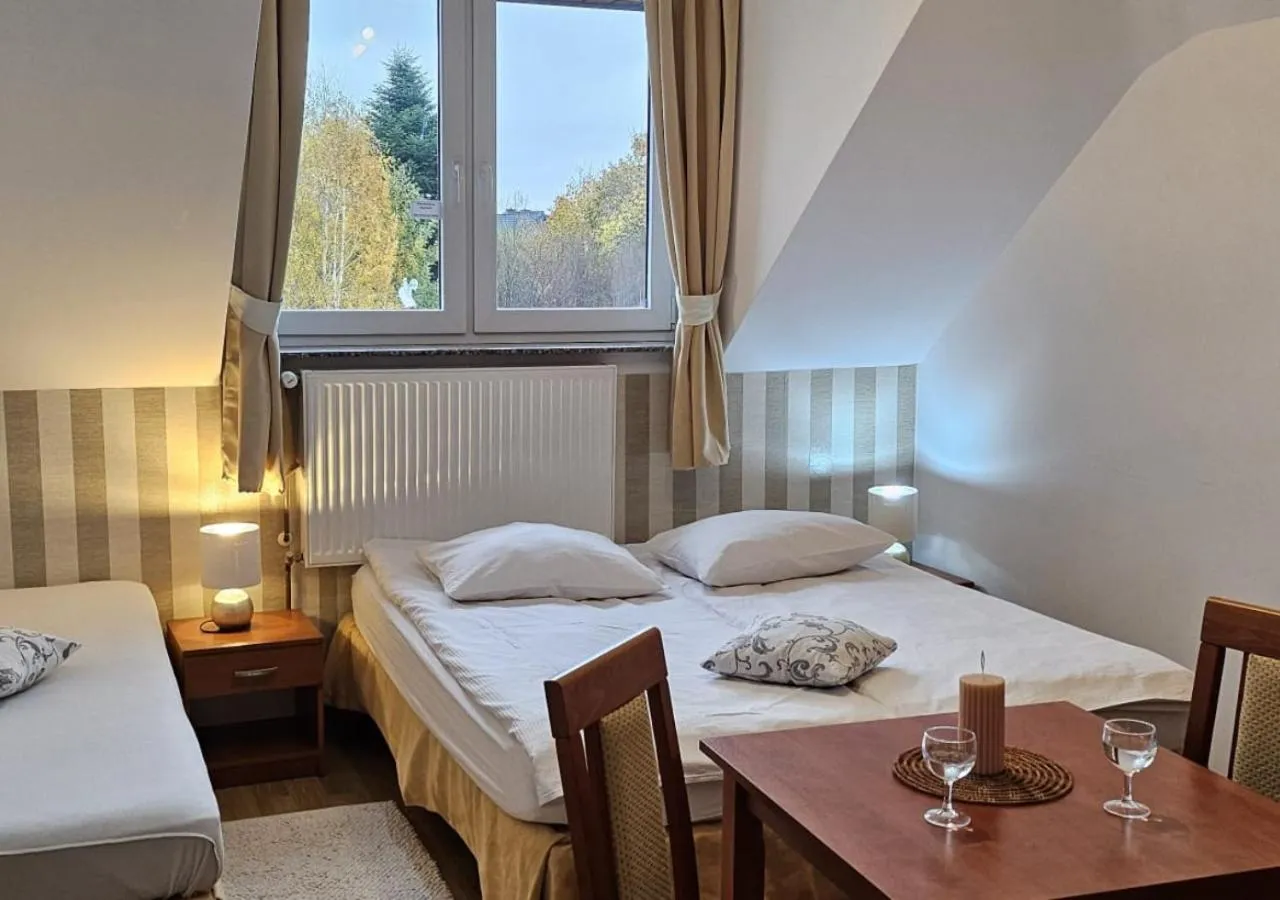 Bed in Letnia willa Jacuzzi & Sauna