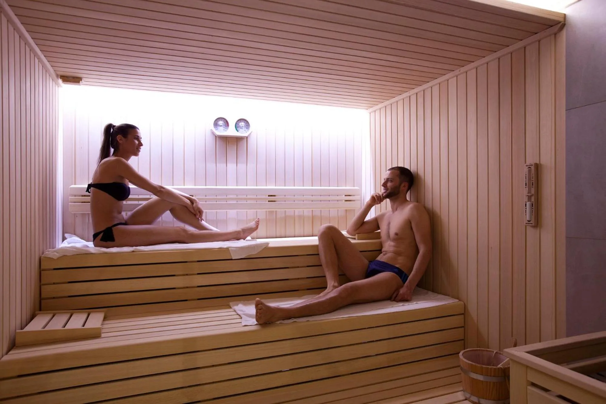 Sauna in Hotel Le Grotte