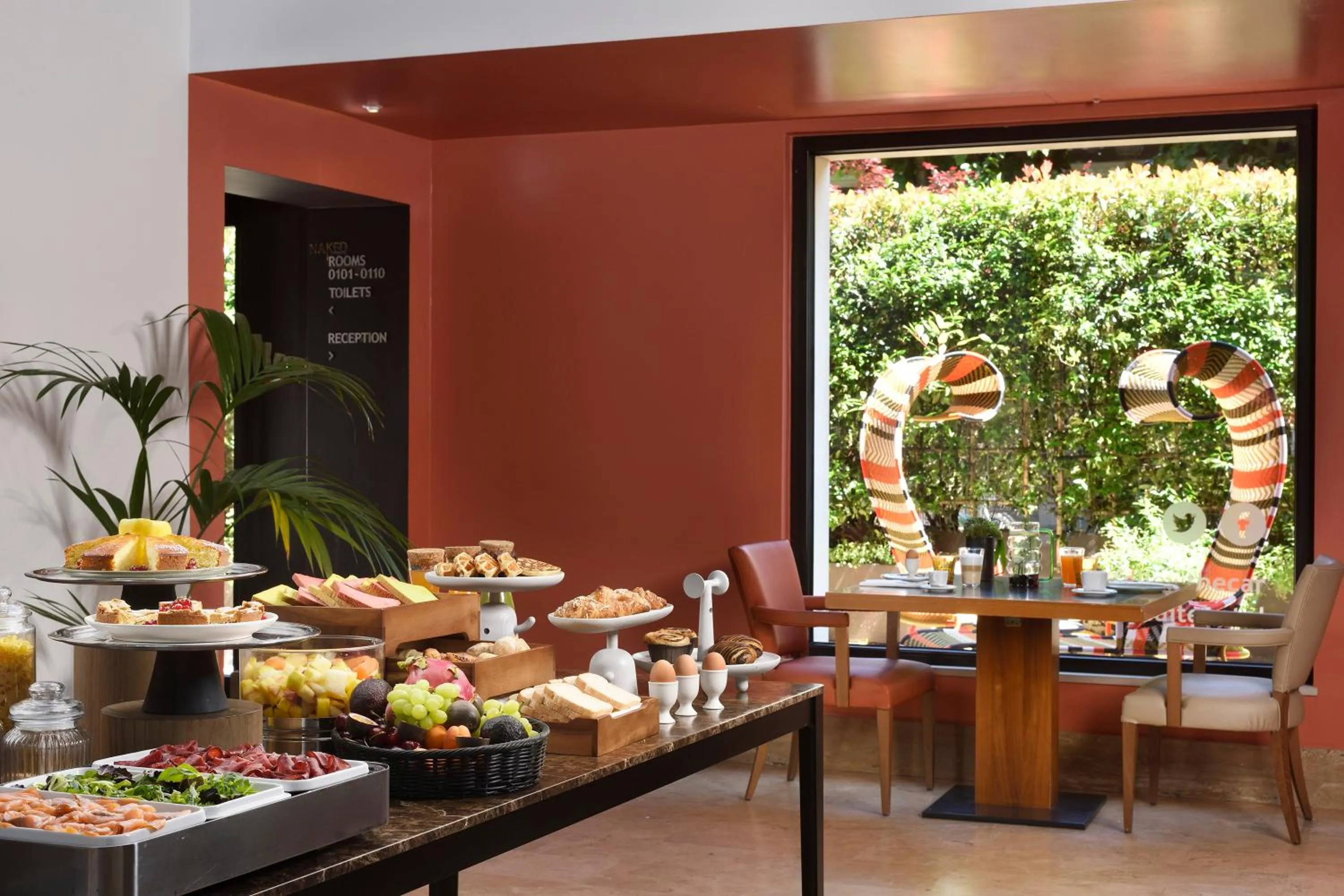 Garden view in Milan Suite Hotel