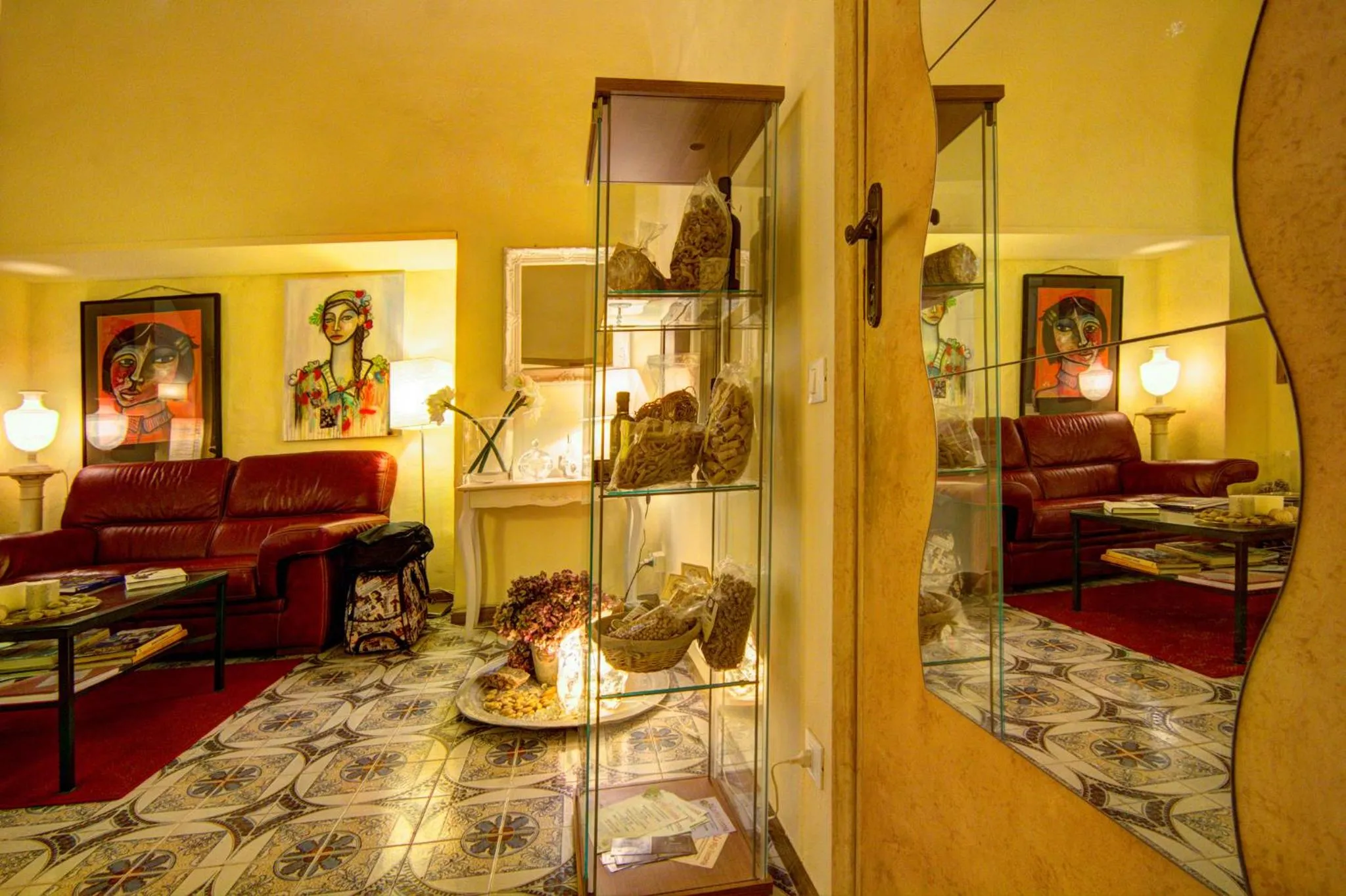 Living room in Albergo Etruria