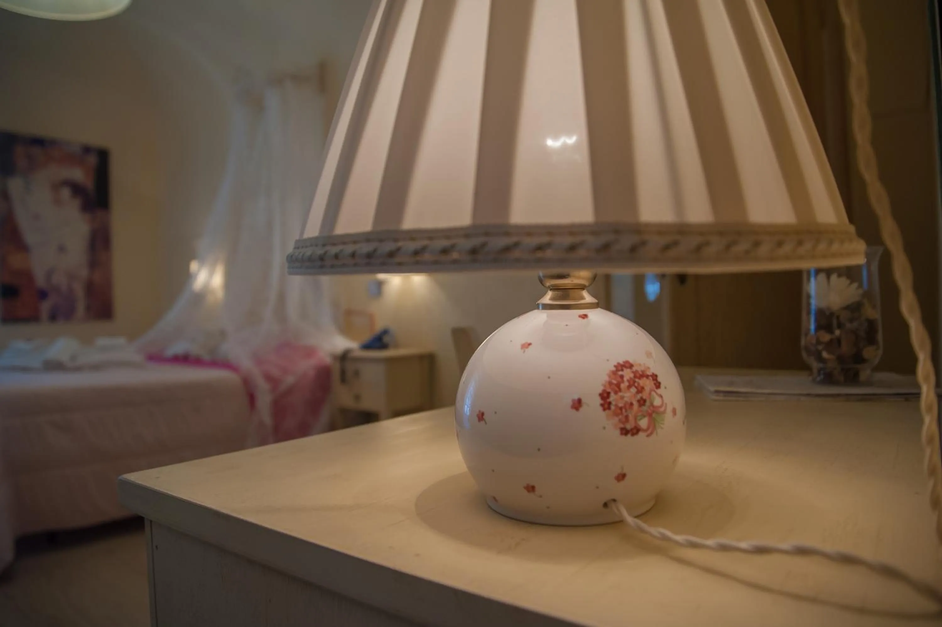 Decorative detail, Bed in Albergo Etruria