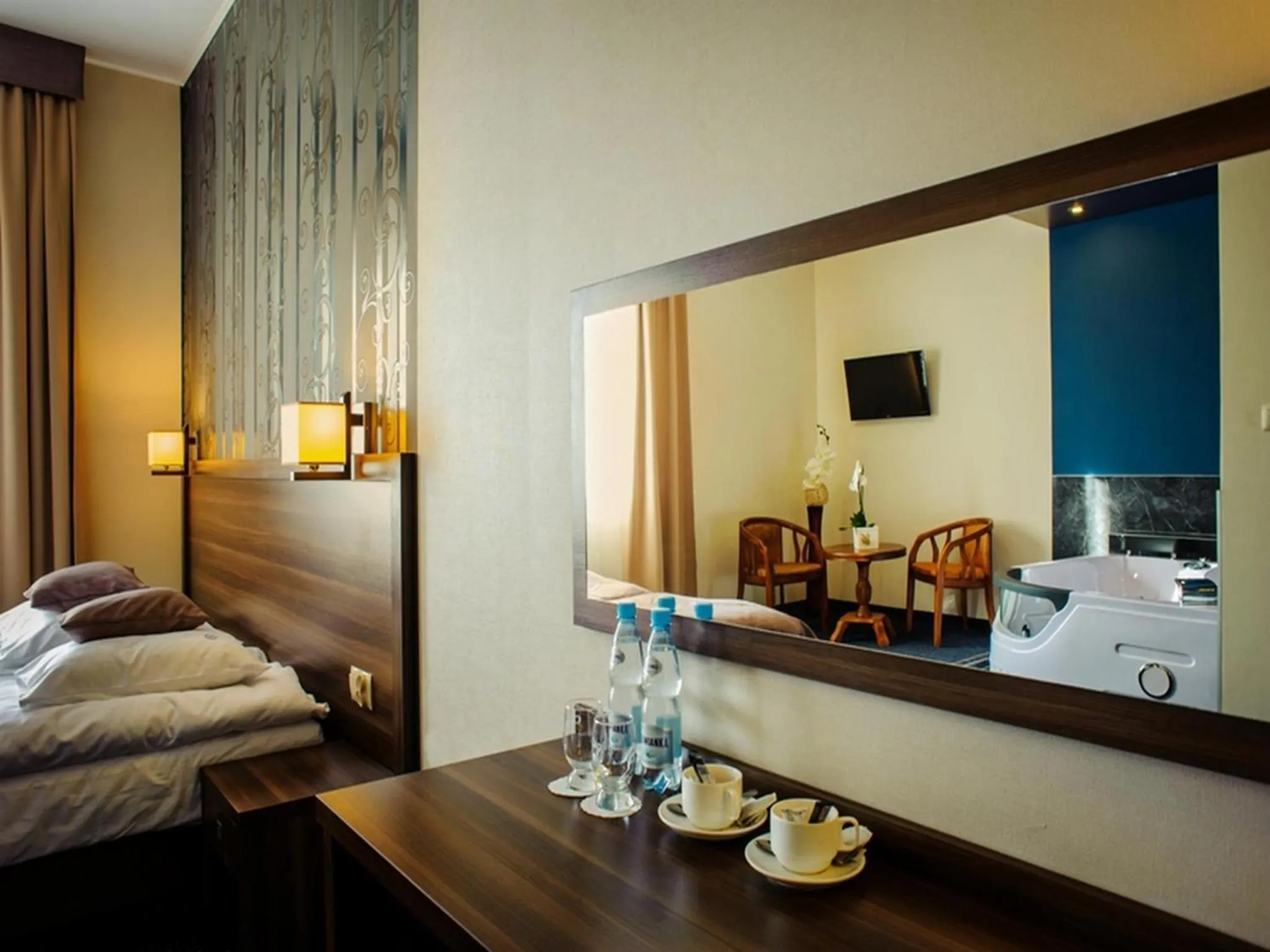 Decorative detail, Bed in Hotel Sevilla