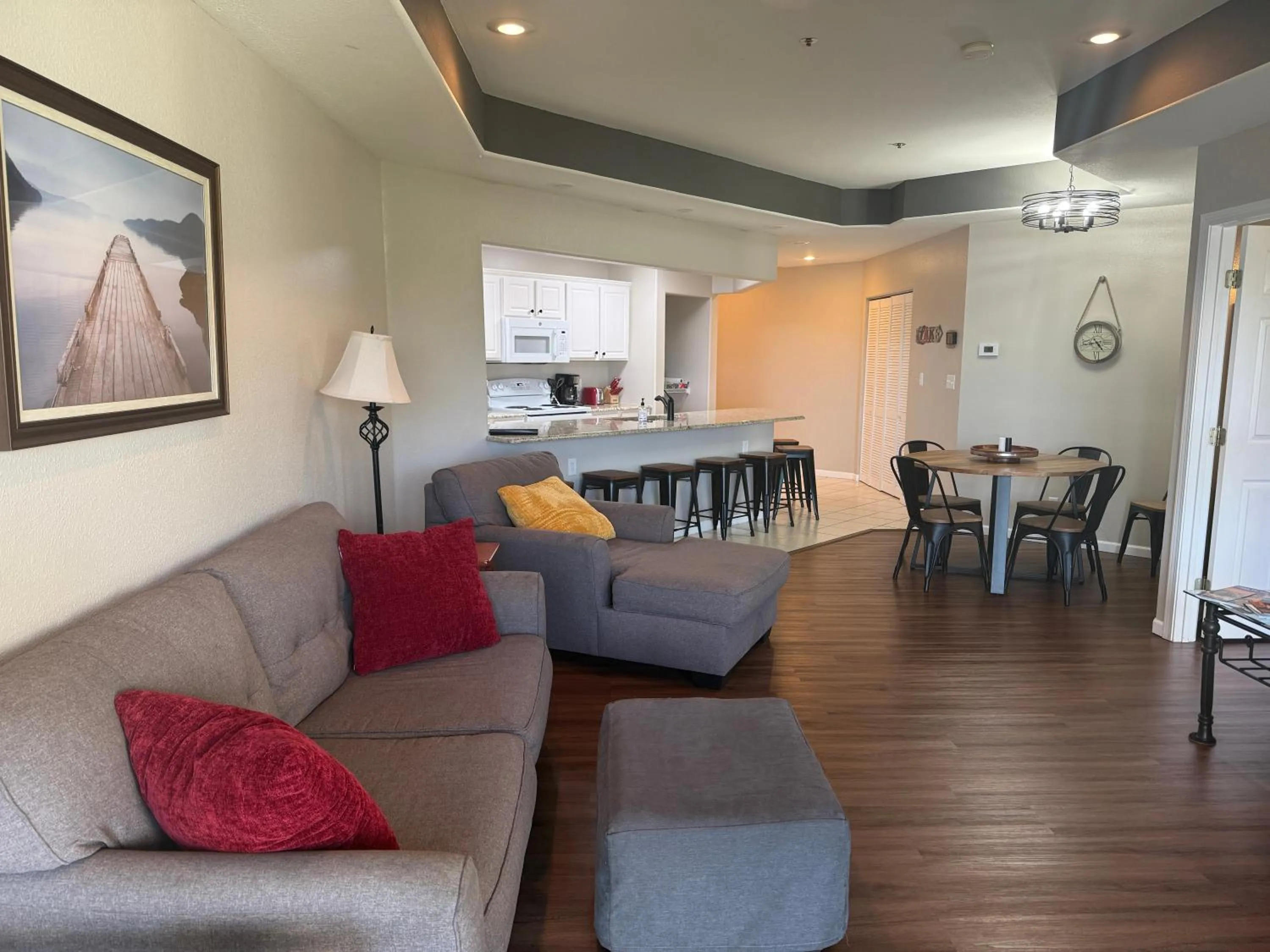 Living room in Lake Ozarks Get Away