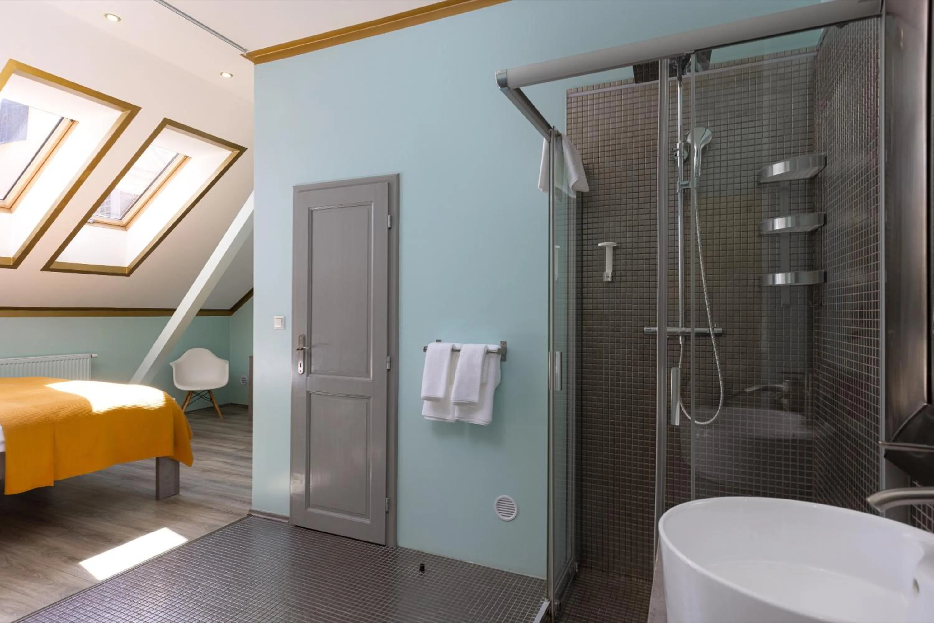 Bathroom in Salvatore Prague Rooms