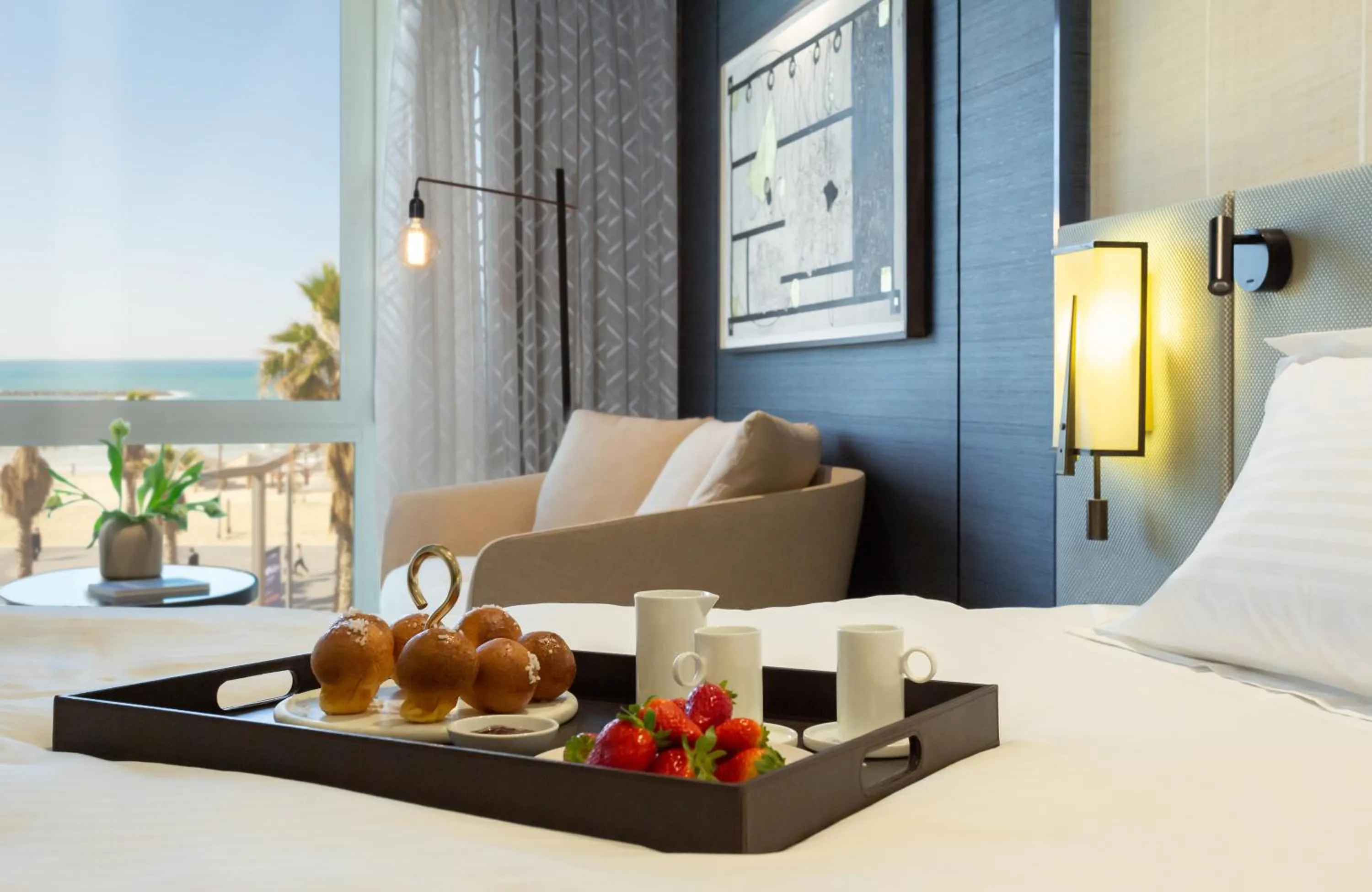 Bed in Dan Tel Aviv Hotel