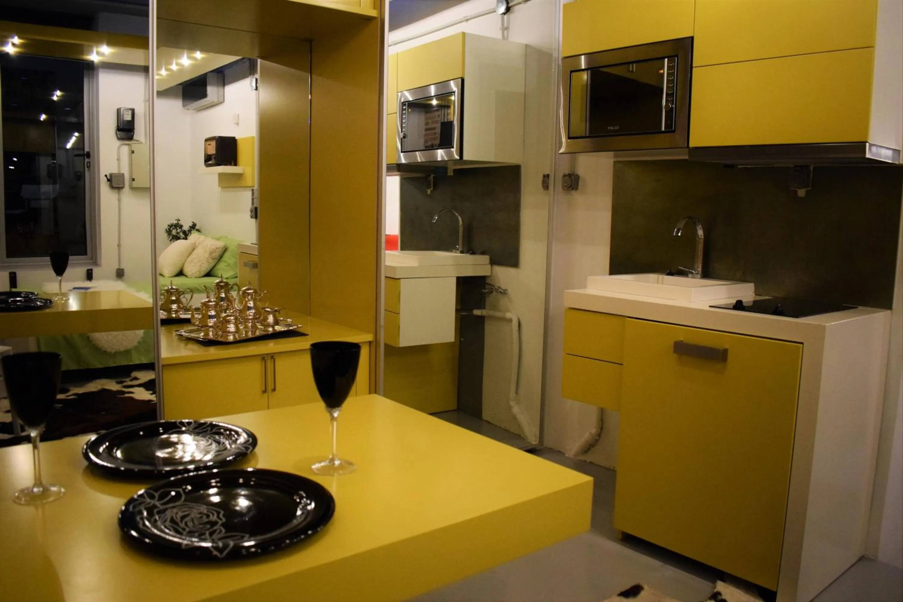 Kitchen or kitchenette in Panorama Penthouse & Studios