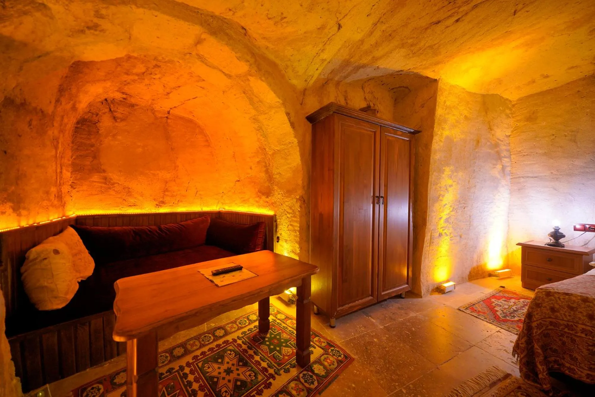 Bed in Ürgüp Inn Cave Hotel