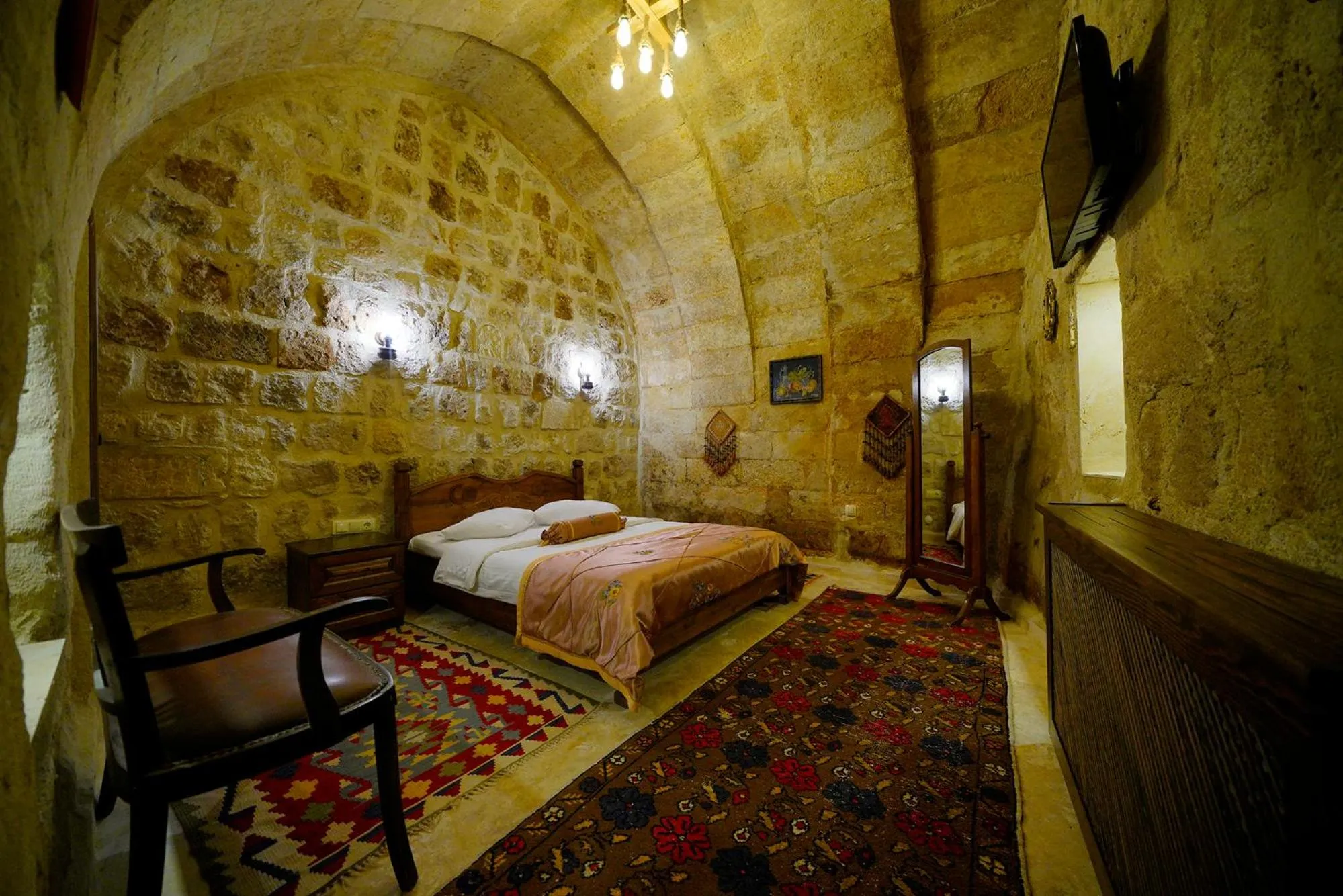 Bed in Ürgüp Inn Cave Hotel