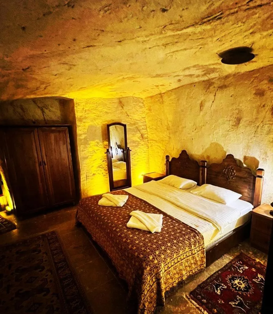 Bed in Ürgüp Inn Cave Hotel