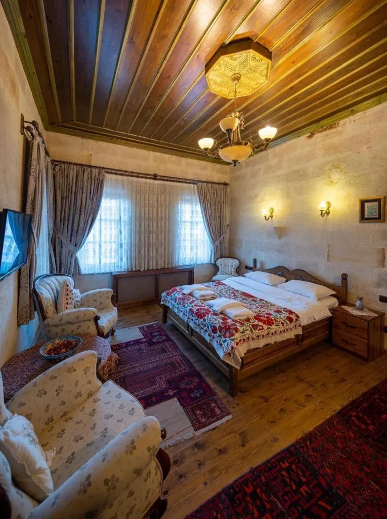 Bed in Ürgüp Inn Cave Hotel