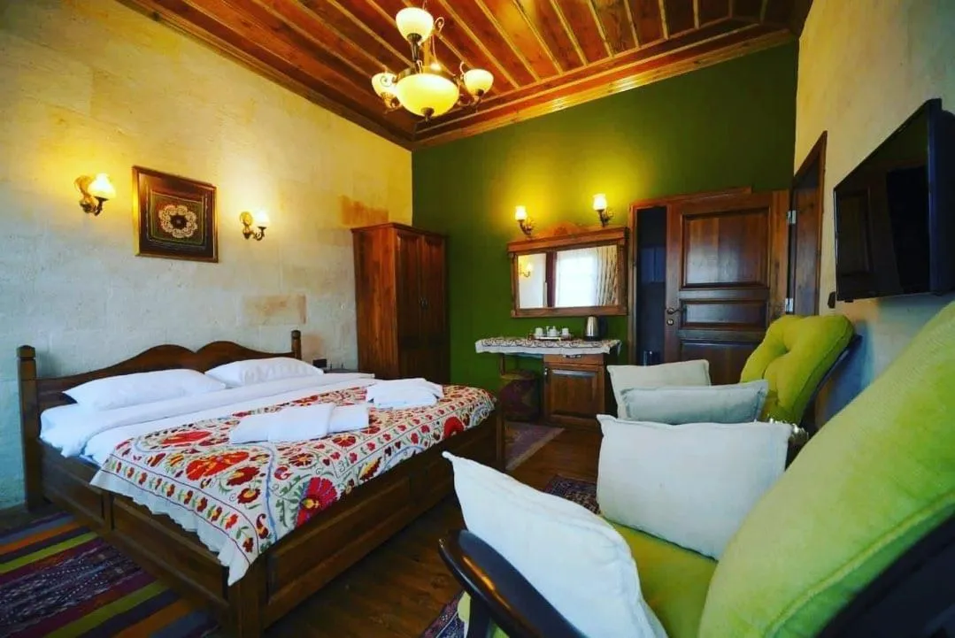 Bed in Ürgüp Inn Cave Hotel