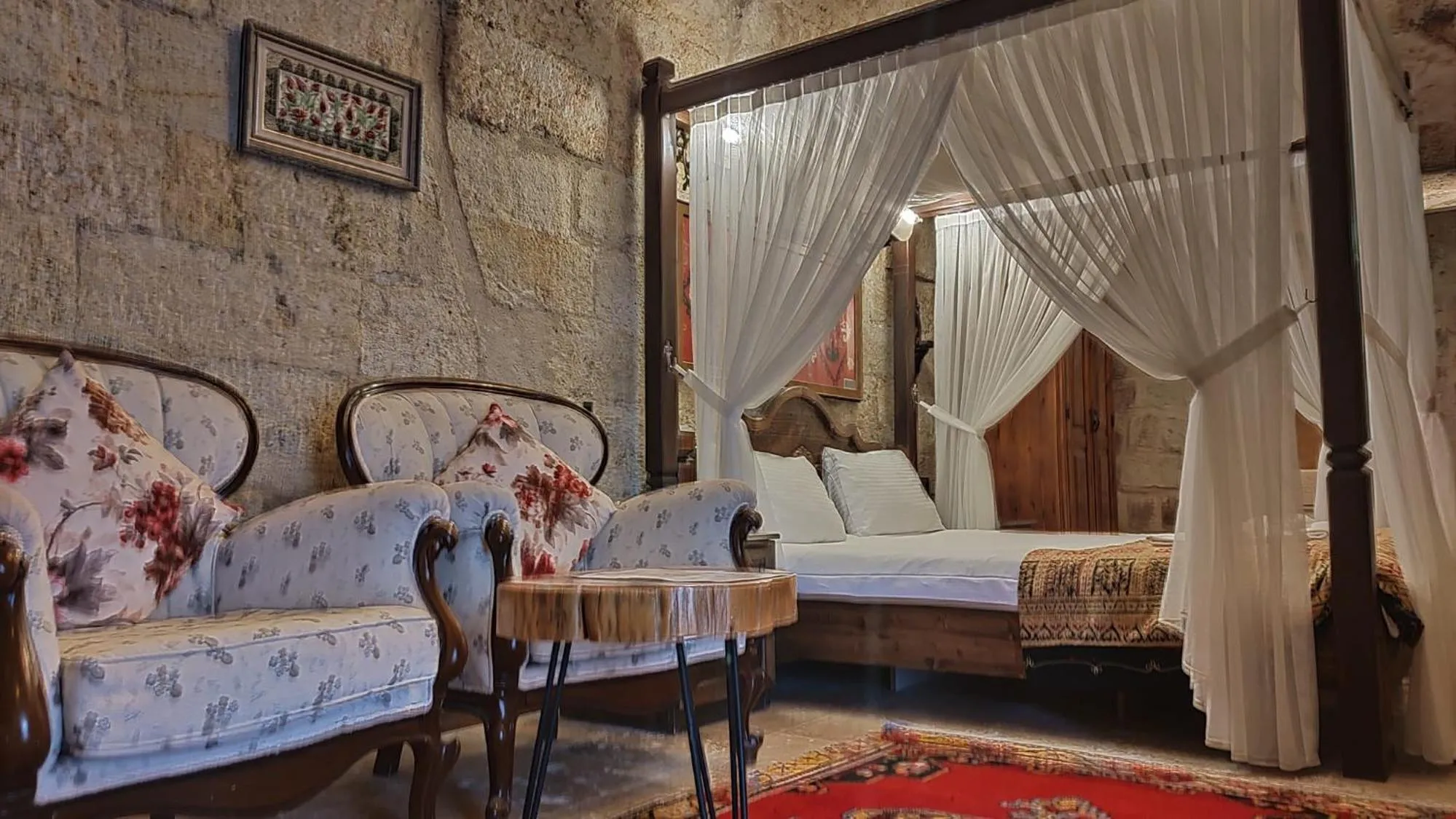 Bed in Ürgüp Inn Cave Hotel