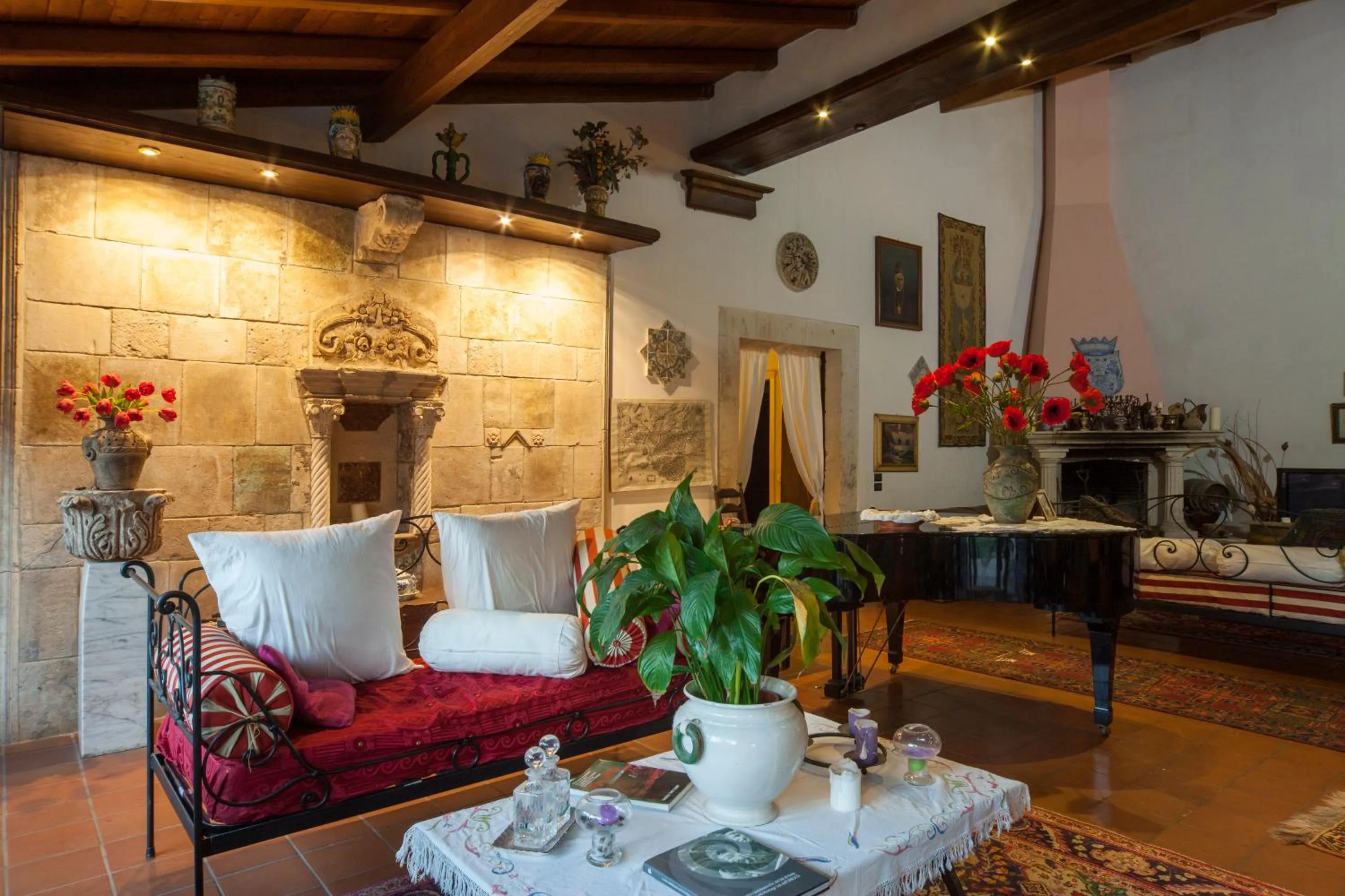 Living room in Villa Dei Papiri Fonte Ciane