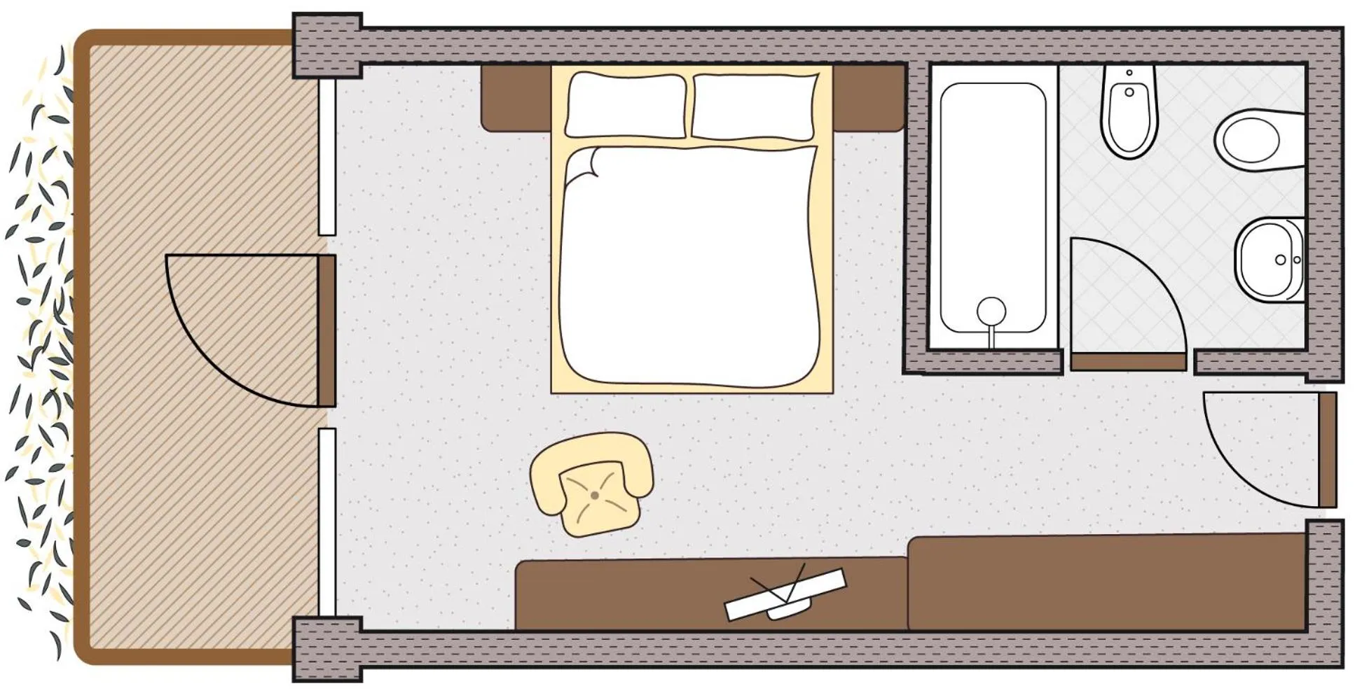 Toilet in Hotel Valserhof