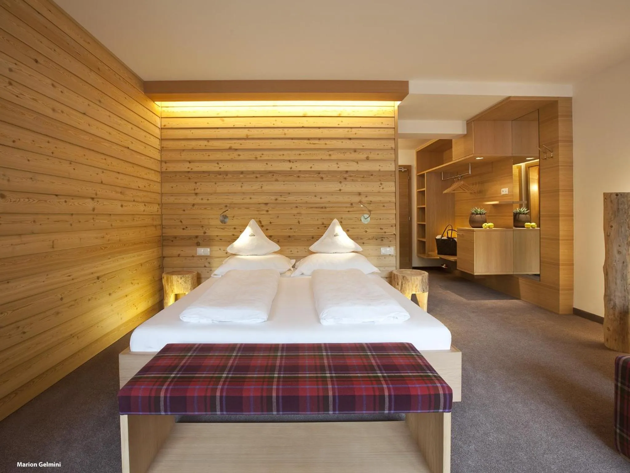 Bed in Hotel Valserhof