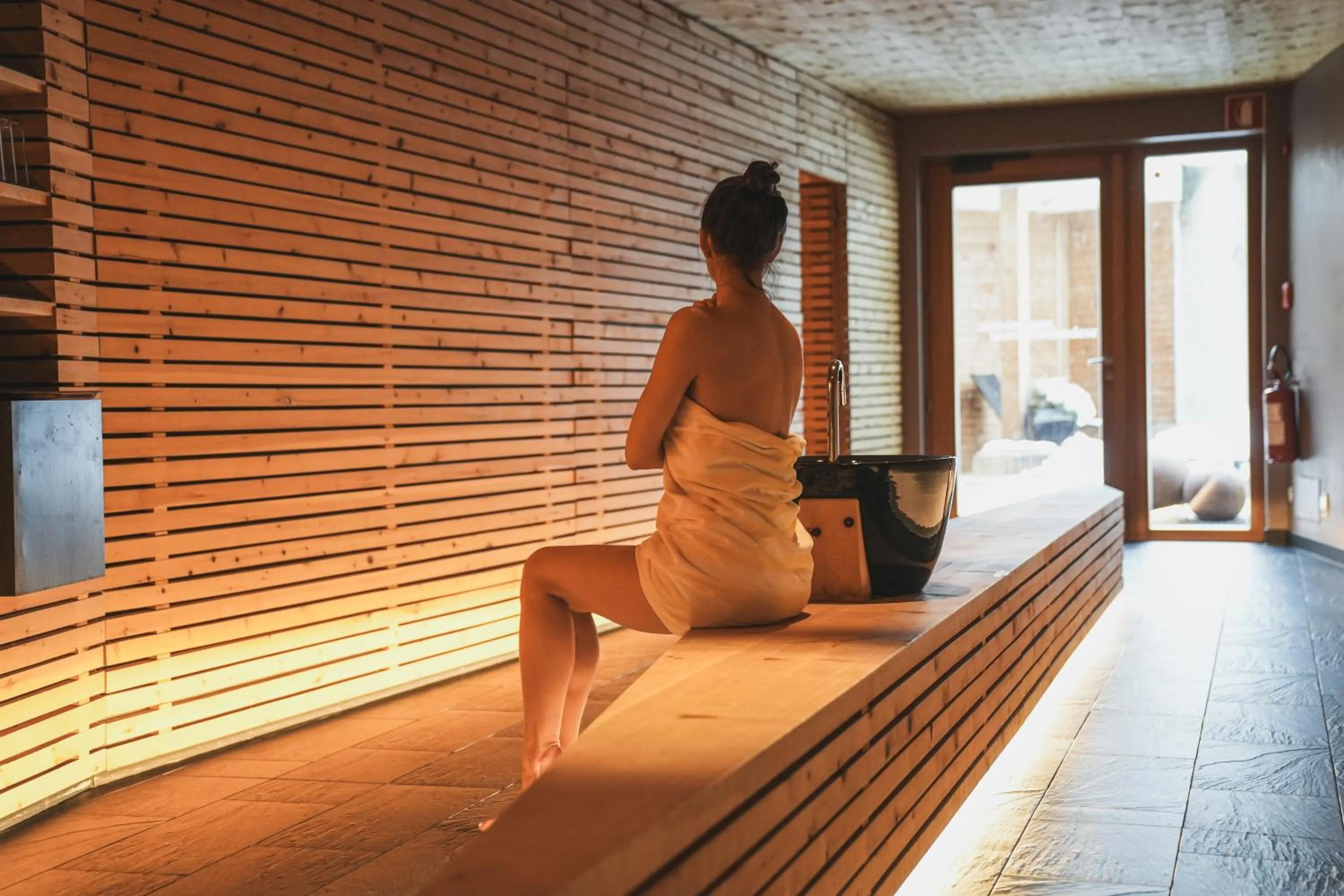 Spa and wellness centre/facilities in Hotel Valserhof