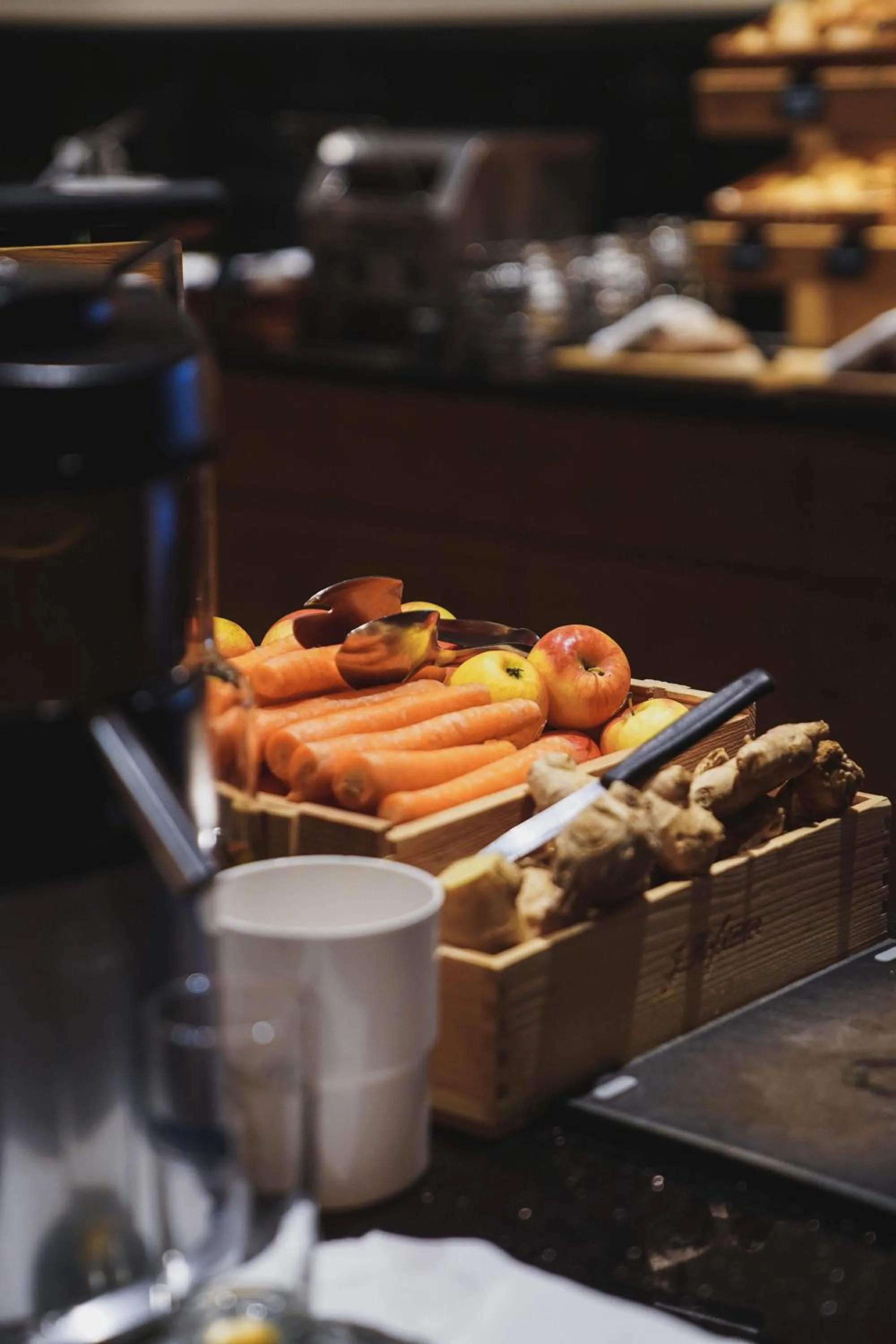 Buffet breakfast in Hotel Valserhof
