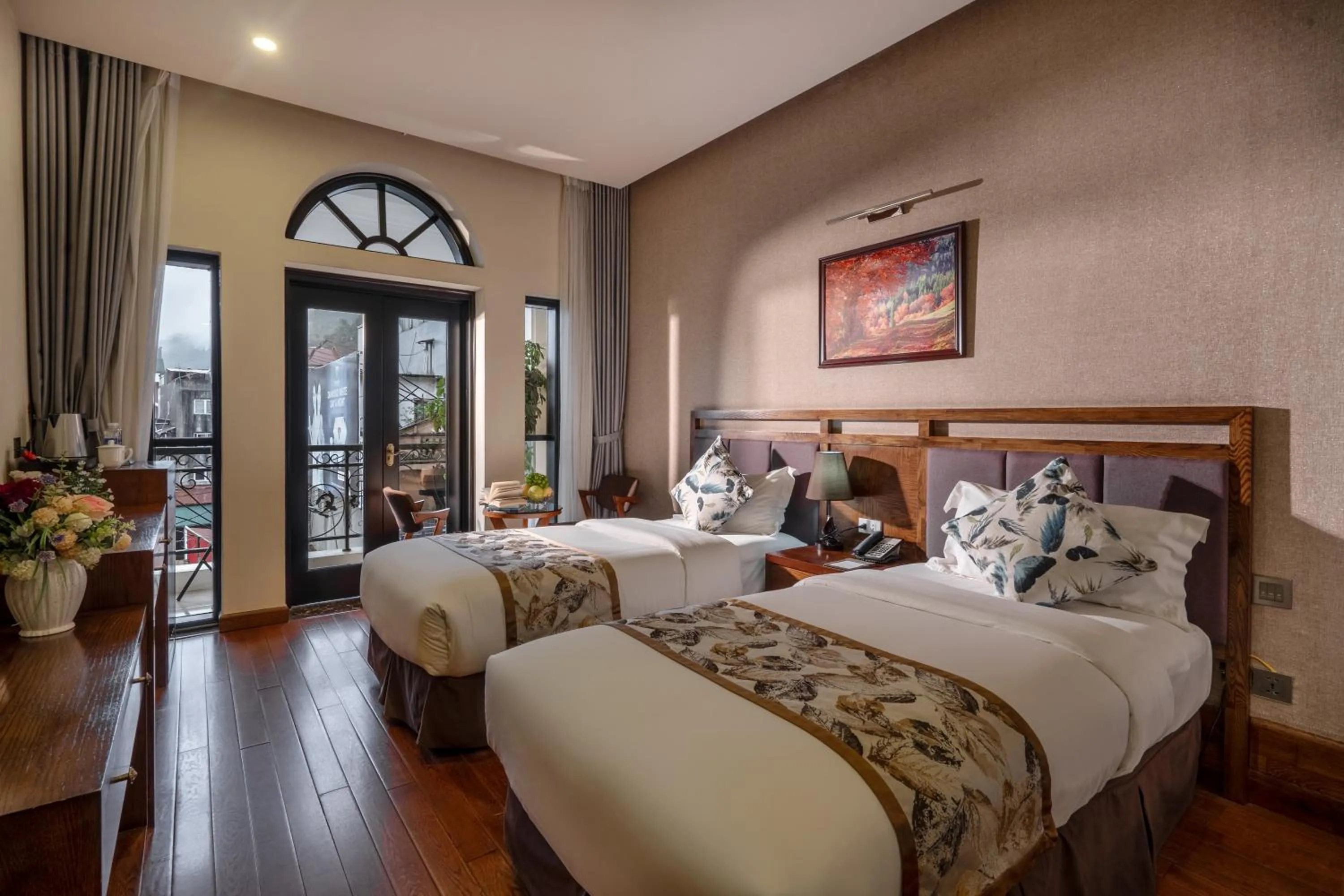 Bed in Canvas Sapa Legend Hotel